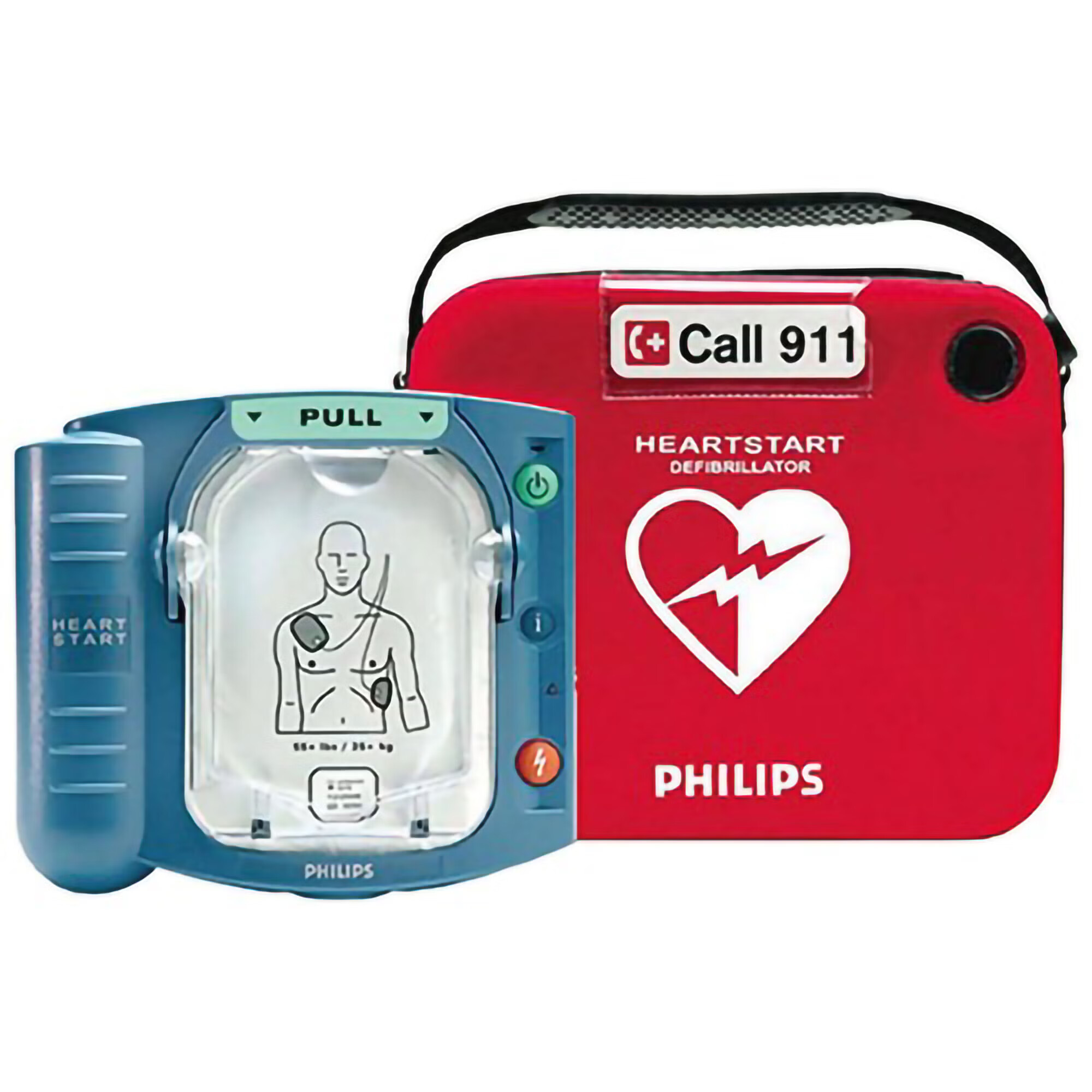 Soma Technology - AED-0013-FG Refurbished AED Unit Semi-Automatic Philip HeartSine® Samaritan® Electrode Pads Contact Battery Operated Digital Display