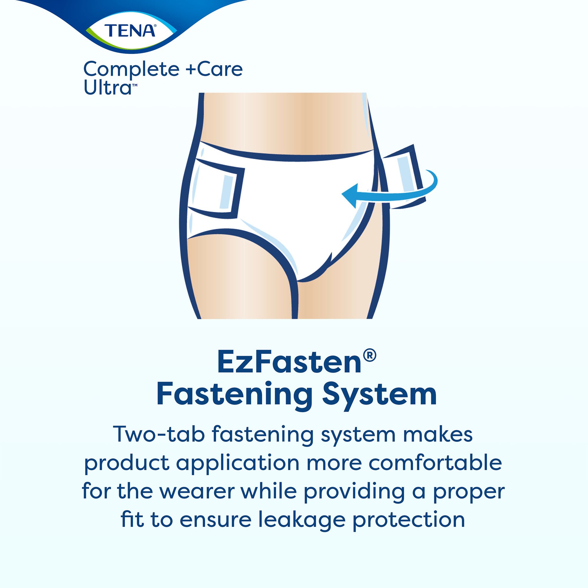 Essity HMS North America Inc 67450 - TENA Complete +Care Ultra™ Briefs with CurvDefence™, Medium - 20/Pack, 80/Case