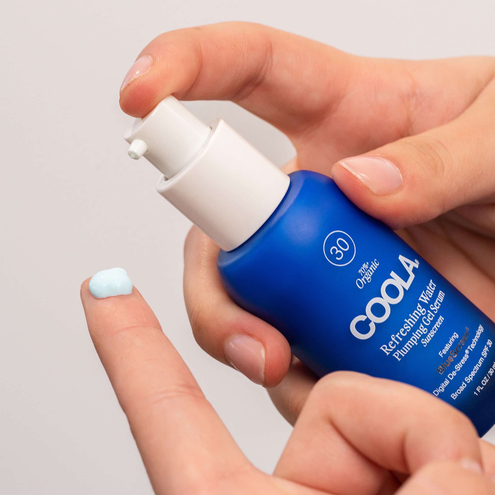 COOLA LLC CL10696 - Coola® Refreshing Water Plumping Gel Serum Sunscreen with BlueScreen™ SPF 30 - 1/Each, 24/Case