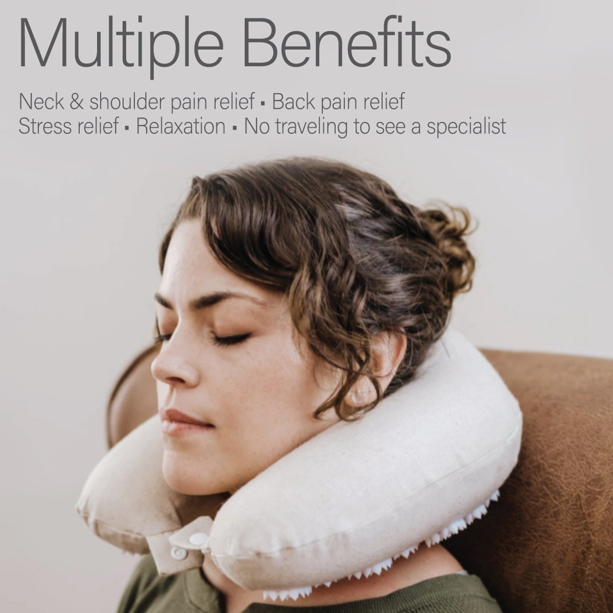 Acutens Inc KANNECK - Kanjo Memory Foam Travel Acupressure Neck Pillow - 1/Each, 20/Case