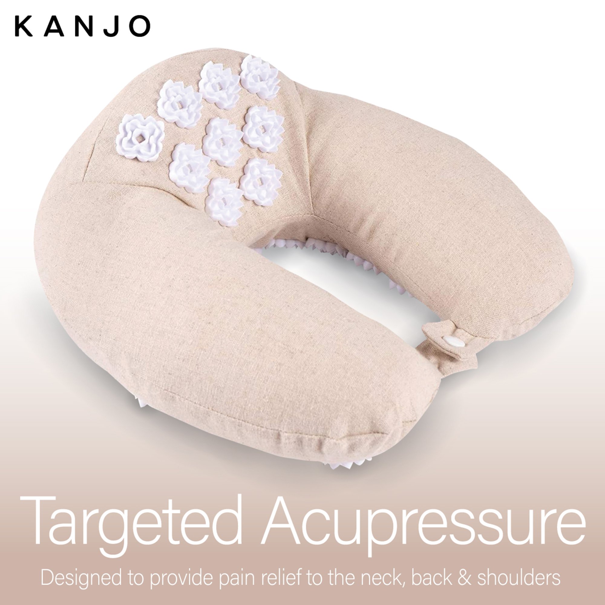Acutens Inc KANNECK - Kanjo Memory Foam Travel Acupressure Neck Pillow - 1/Each, 20/Case