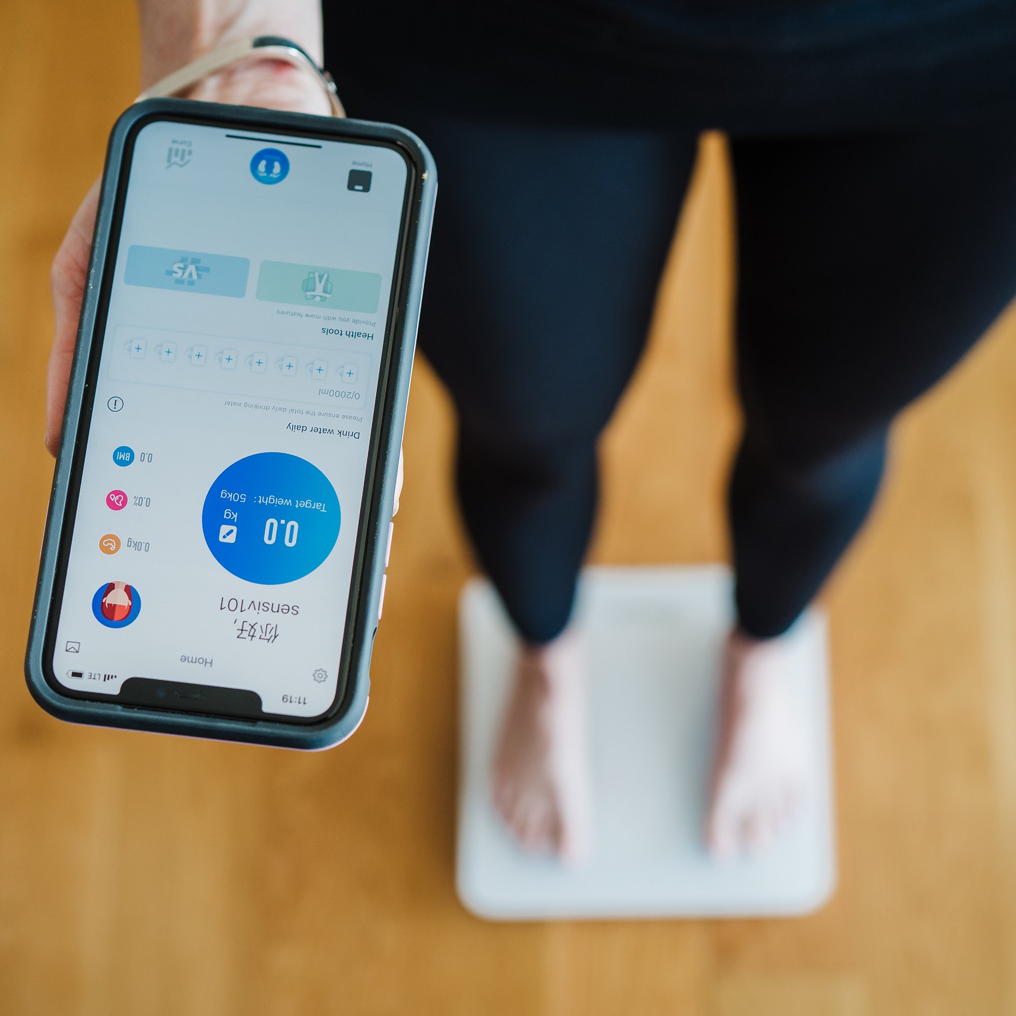 Acutens Inc SENBFS - Sensiv Body Analyzer Bluetooth Smart Scale - 1/Each, 5/Case