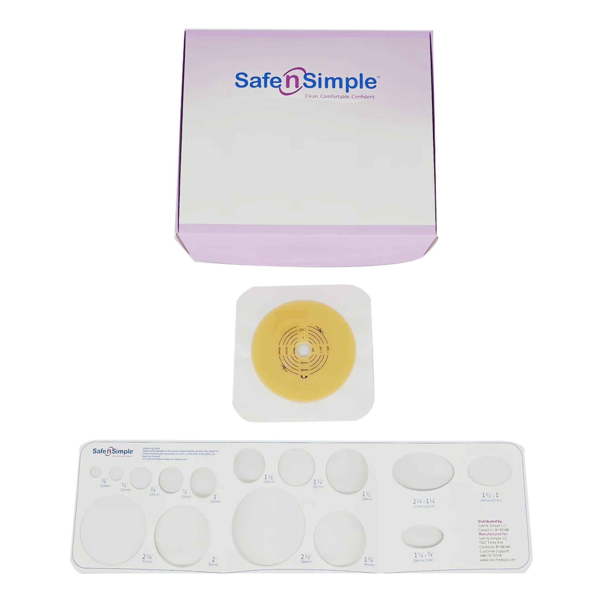 Safe N Simple - SNS7205214 Ostomy Barrier Trim to Fit