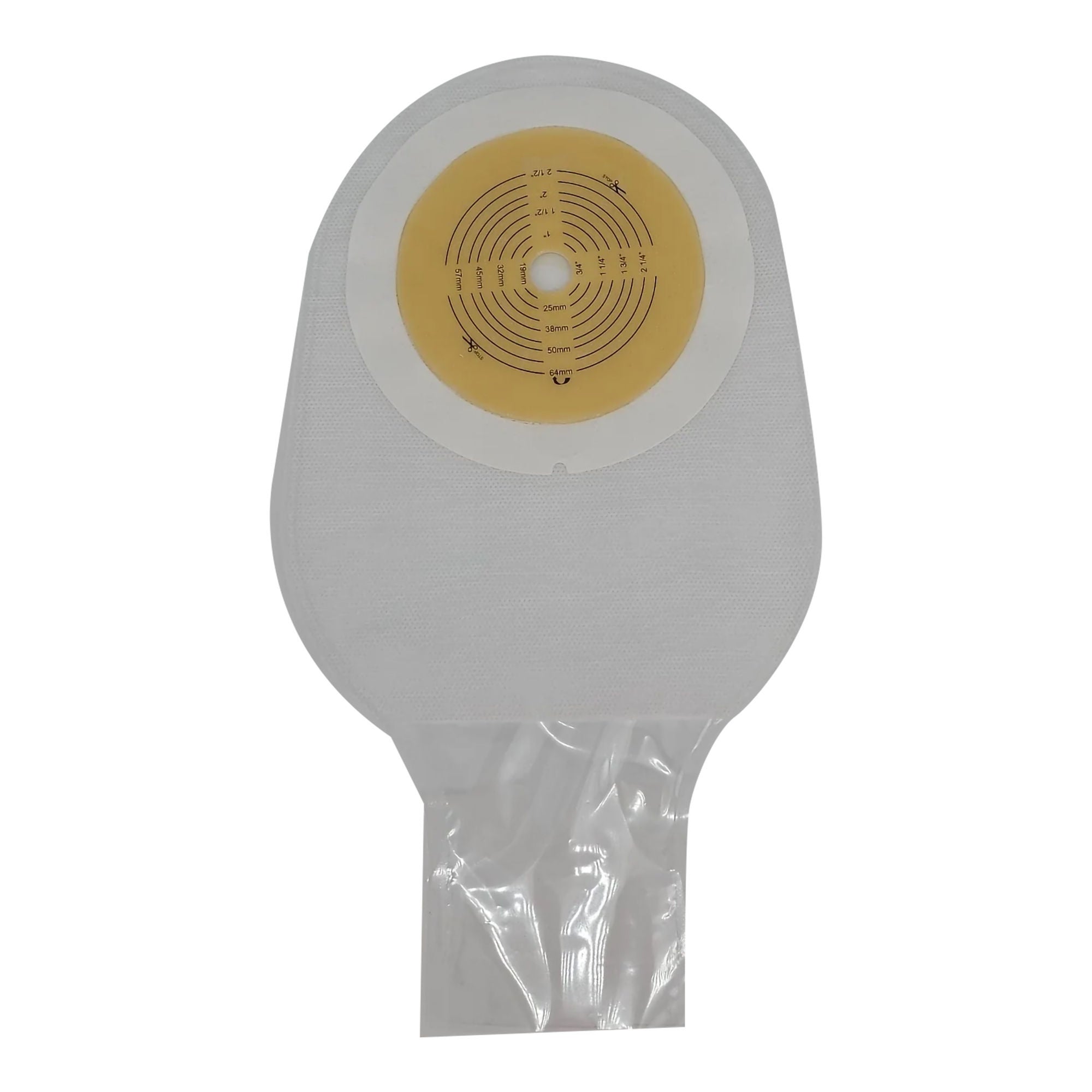 Safe N Simple - SNS7600002 Ostomy Pouch Safe n Simple™ One-Piece System 12 Inch Length Flat