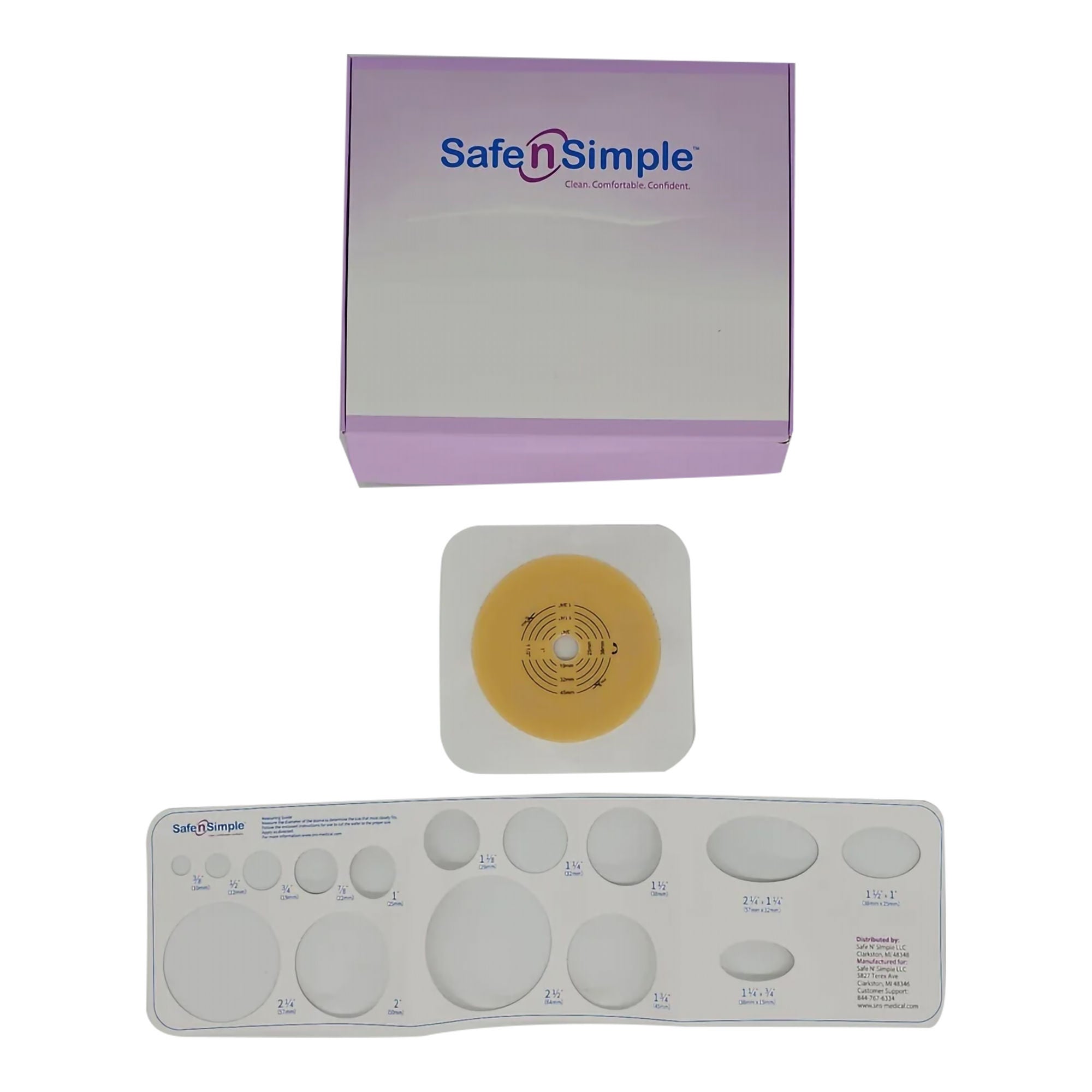 Safe N Simple - SNS7805214 Ostomy Barrier Trim to Fit