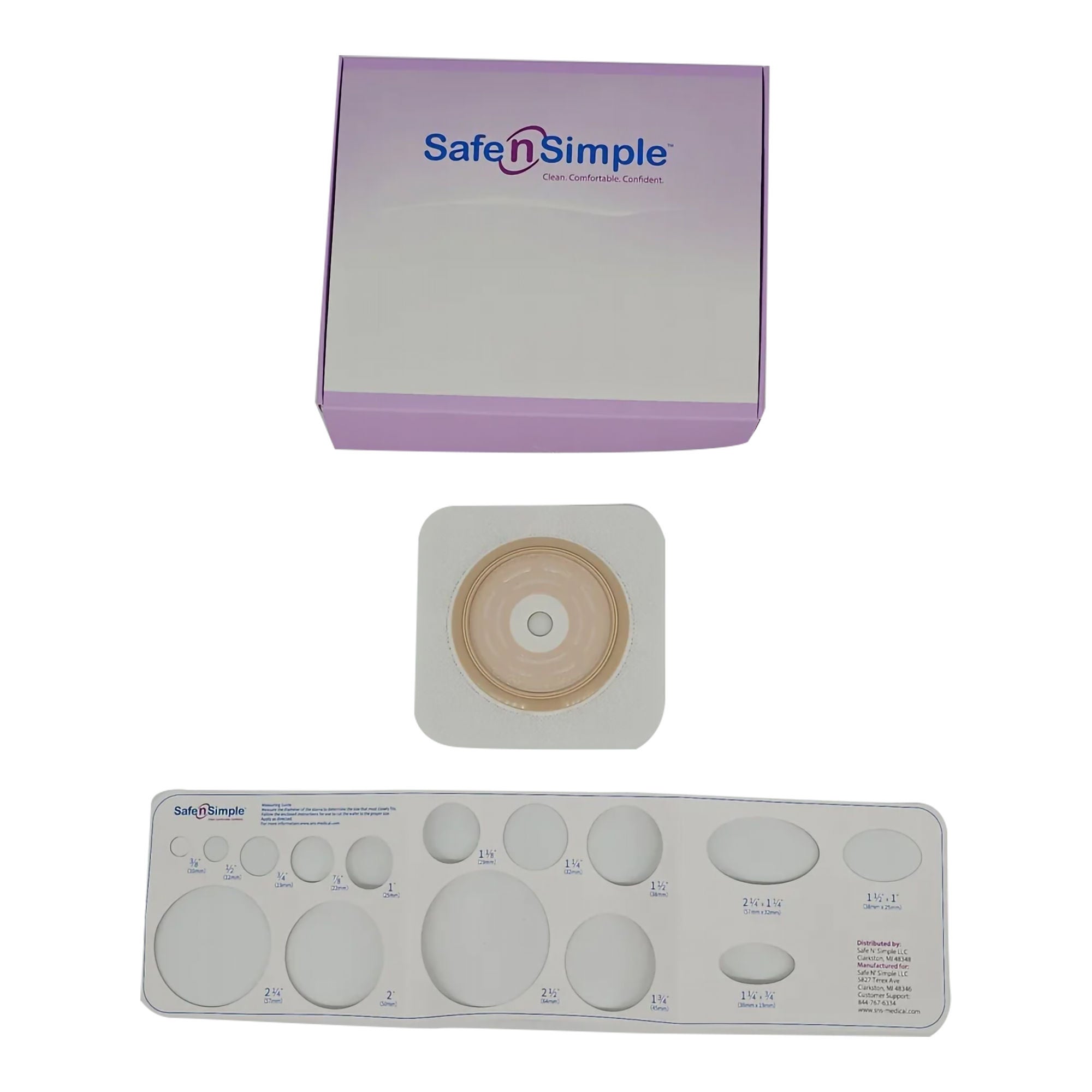 Safe N Simple - SNS7805234 Ostomy Barrier Trim to Fit