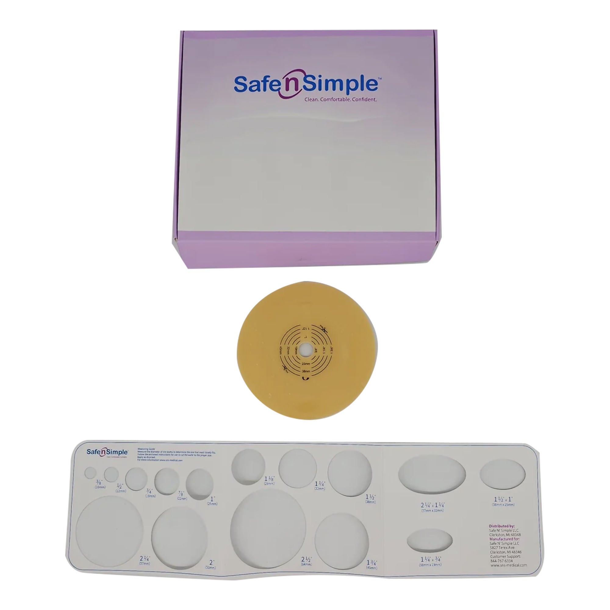 Safe N Simple - SNS7814214 Ostomy Barrier Trim to Fit