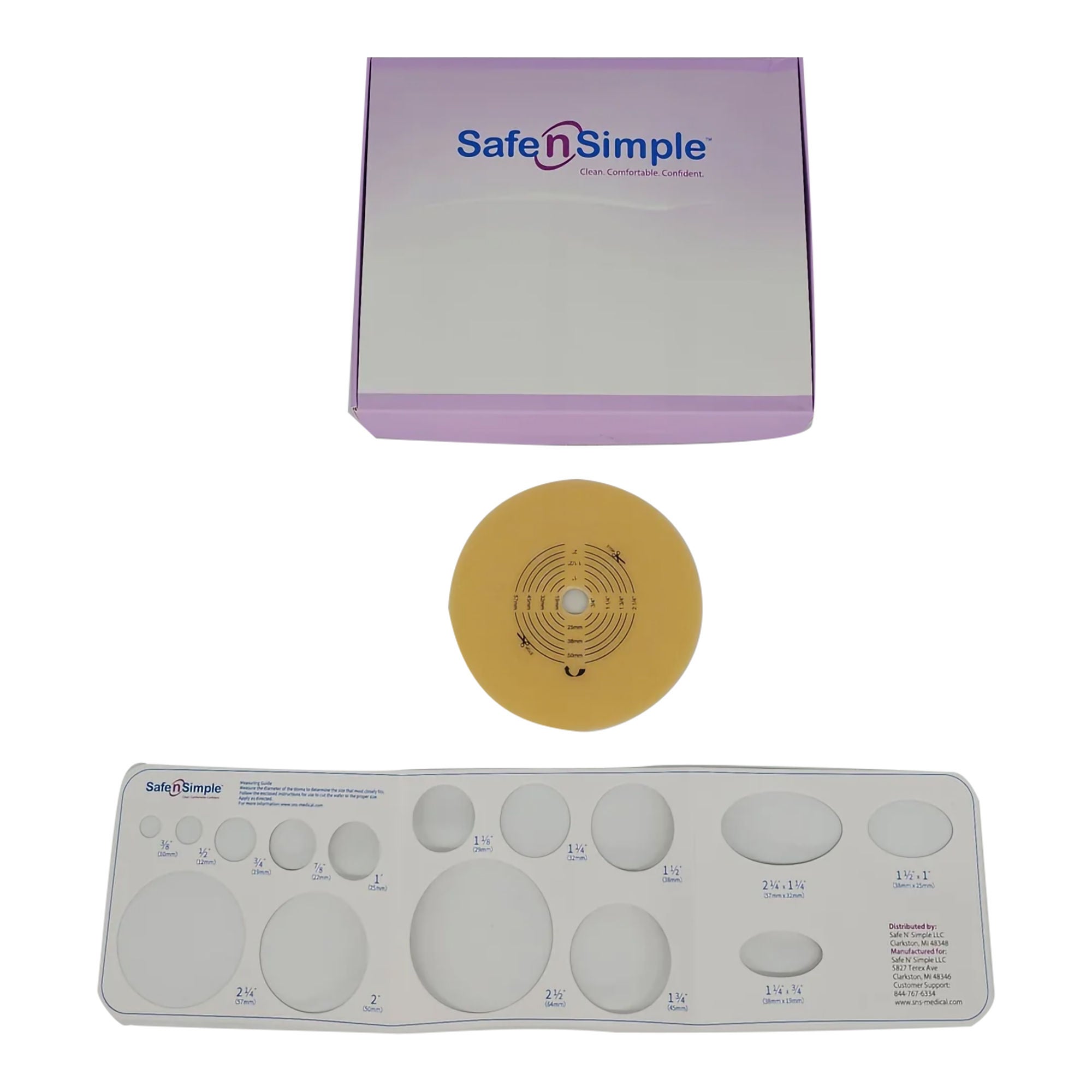 Safe N Simple - SNS7815234 Ostomy Barrier Trim to Fit
