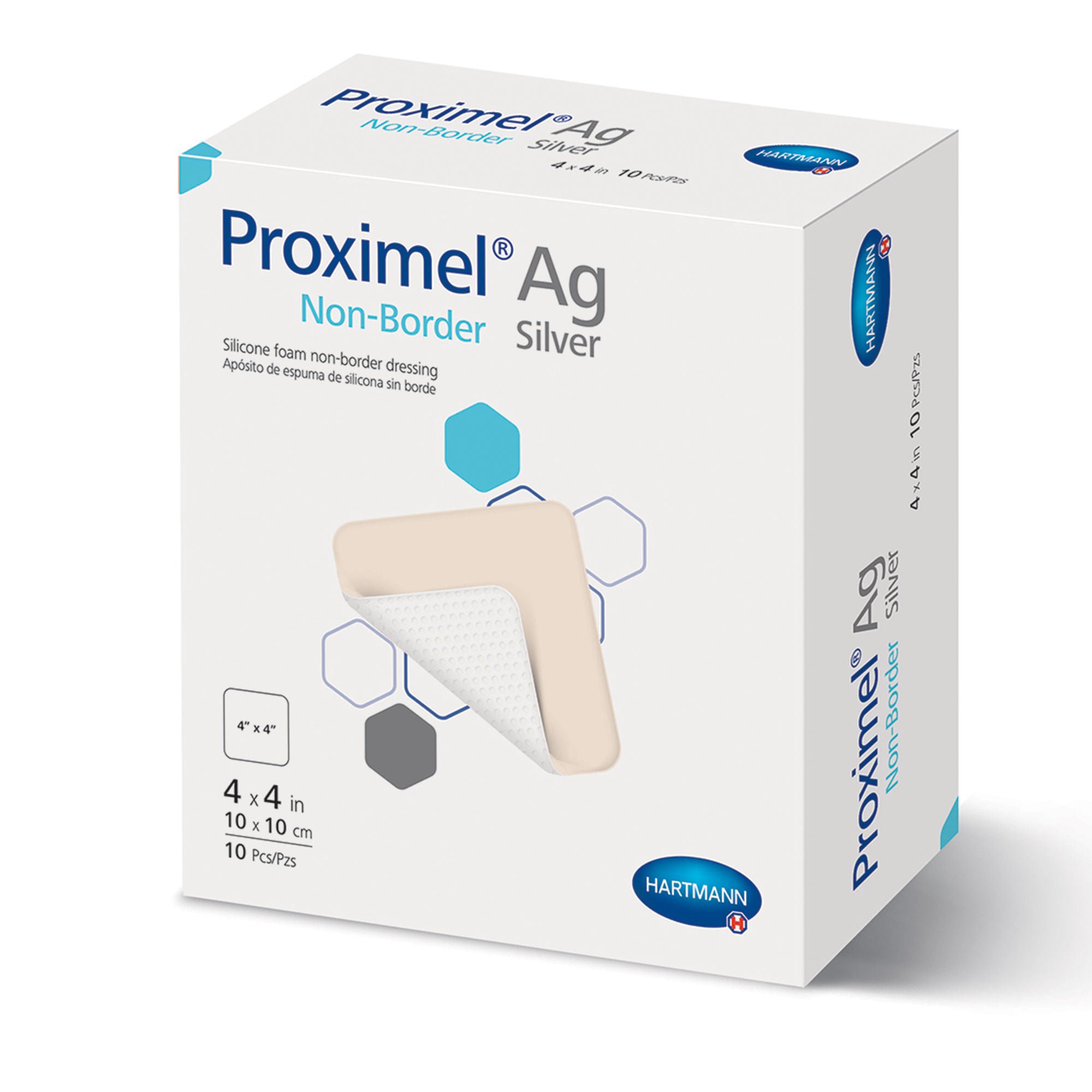 Hartmann - 15713117 Silver Foam Dressing Proximel® Ag Non-Border Square Sterile