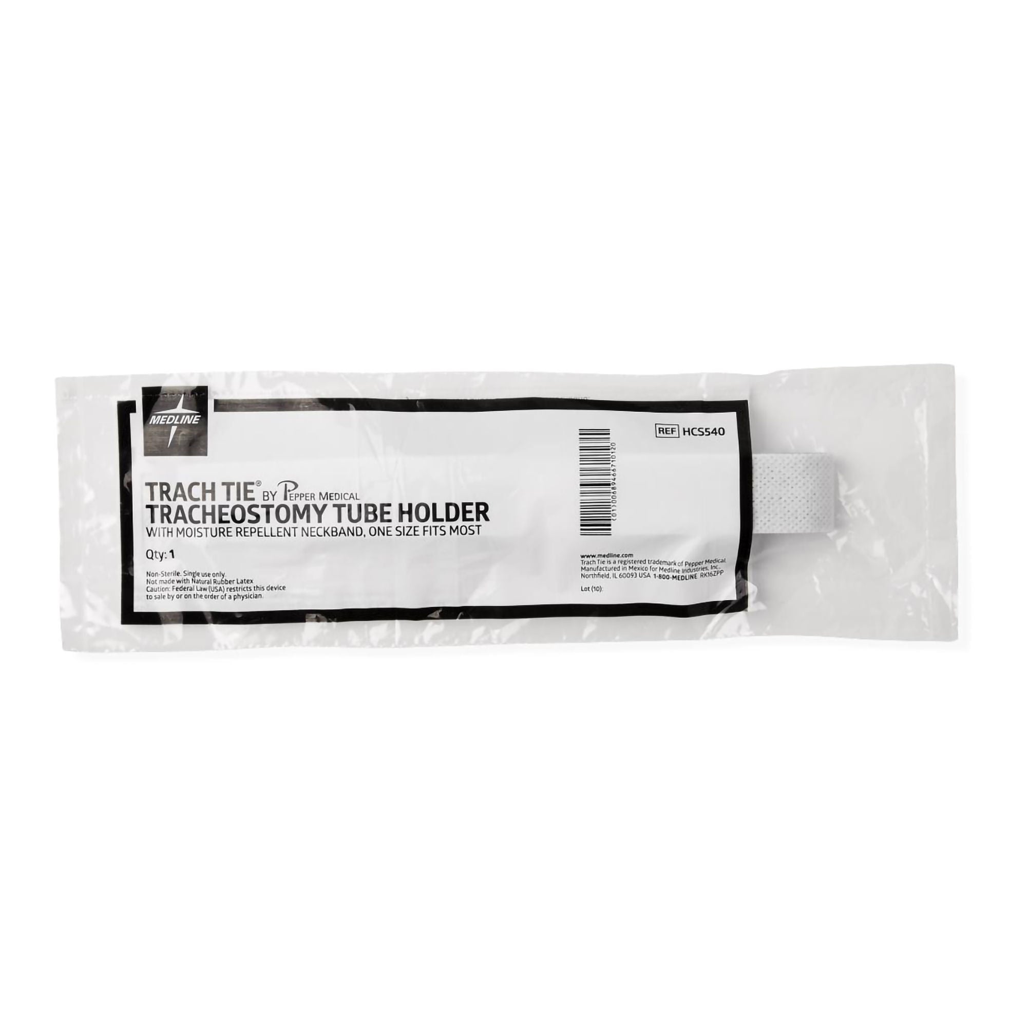 Medline - HCS540 Tracheostomy Tube Holder Medline Up to 20 Inch Length Adult