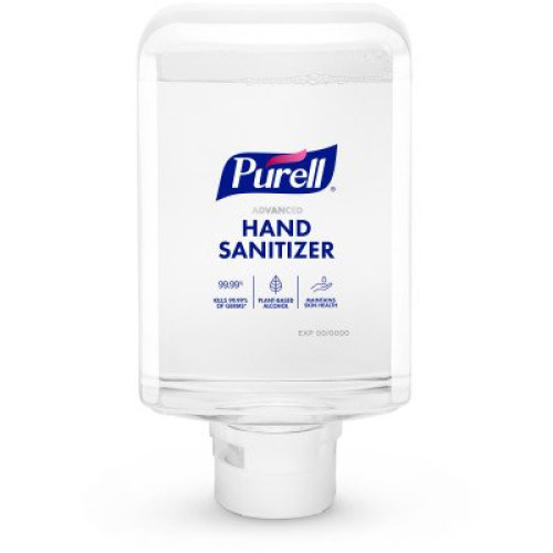 GOJO 8353-02 - Purell® Advanced 70% Ethyl Alcohol Hand Sanitizer, 1200 mL Dispenser Refill - 2/Case