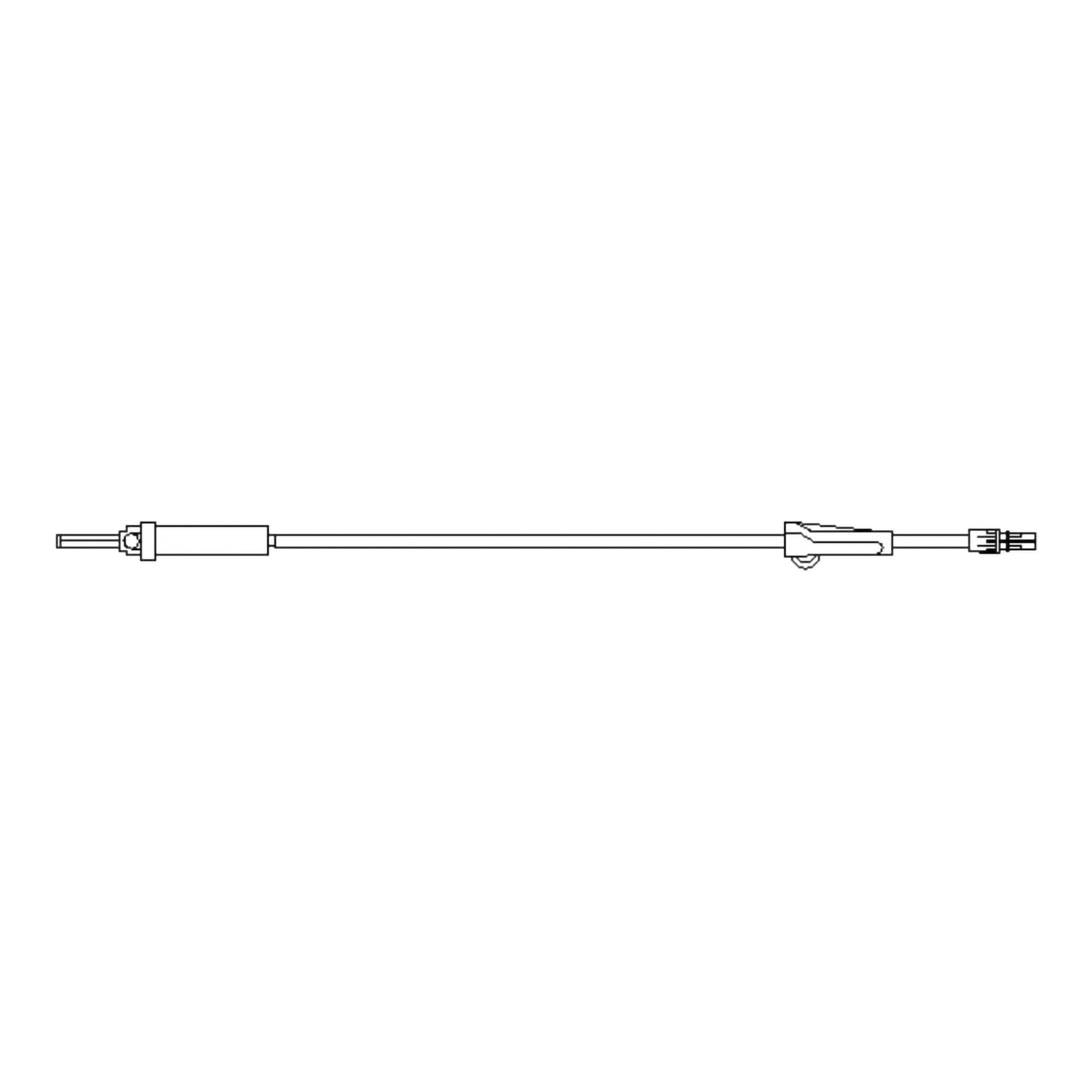 Intuvie LLC - BX-70070 IV Pump Set Z-800 Pump Without Ports 20 Drops / mL Drip Rate Without Filter 105 Inch Tubing Solution
