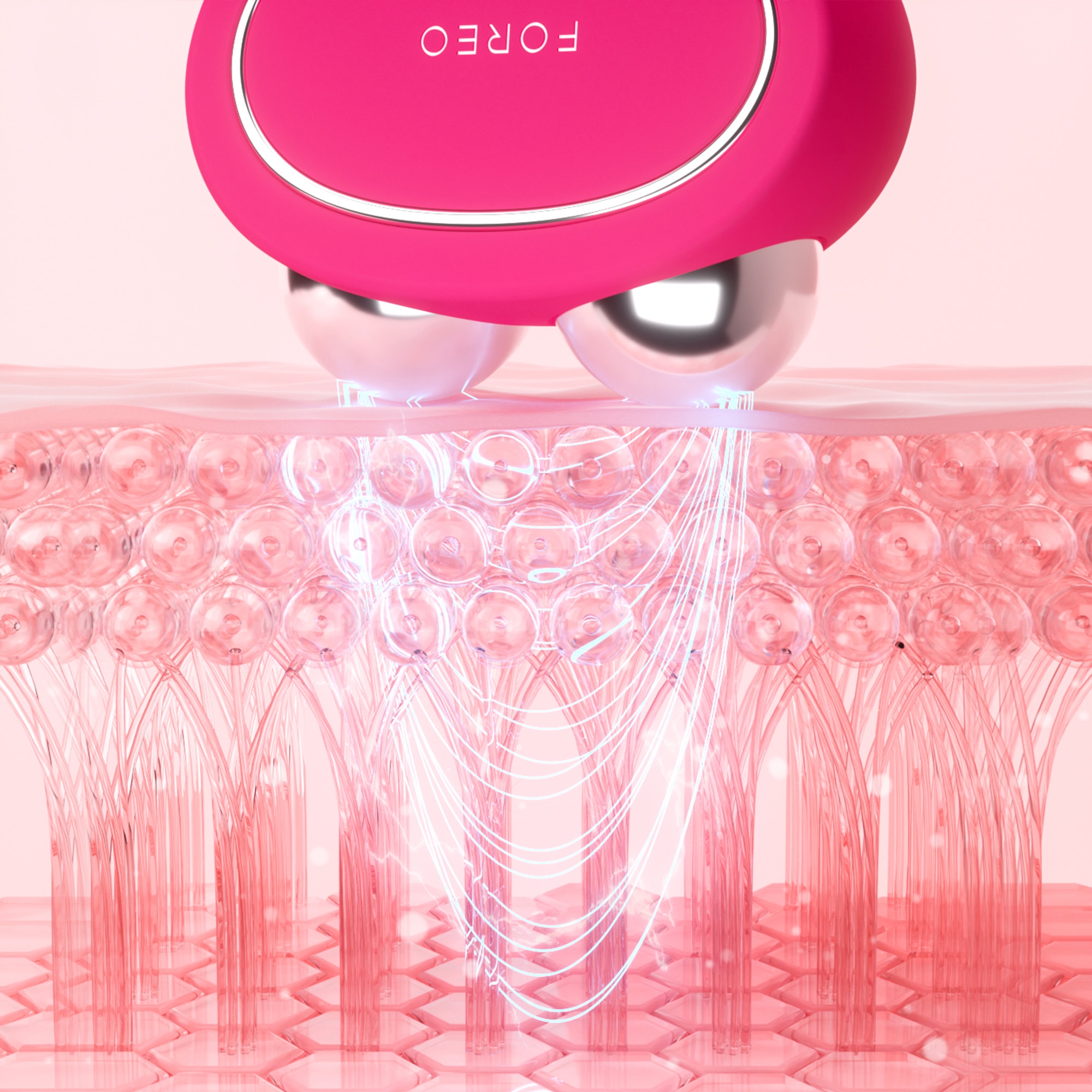 Foreo Inc F1795 - BEAR™ 2 Microcurrent Toning Device, Fuchsia - 1/Each