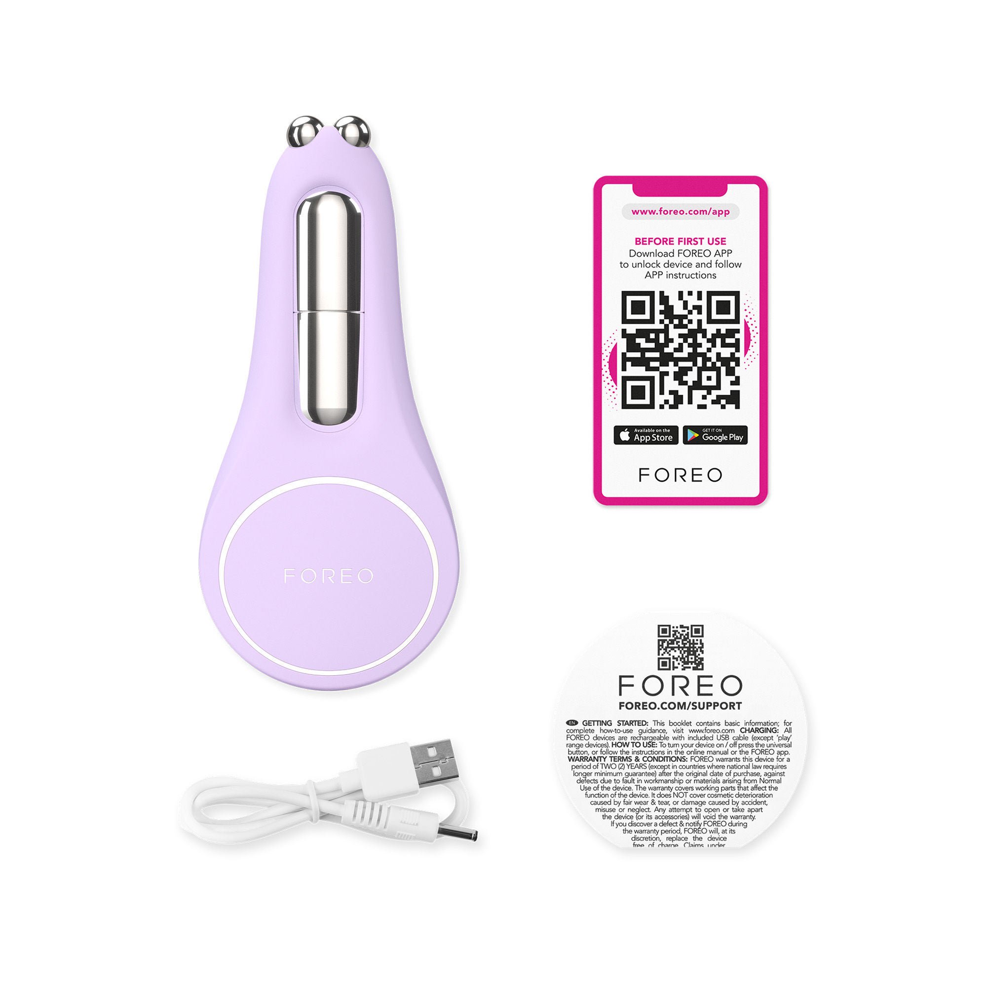 Foreo Inc - F1733 BEAR™ 2 Eyes & Lips Microcurrent Line Smoothing Device