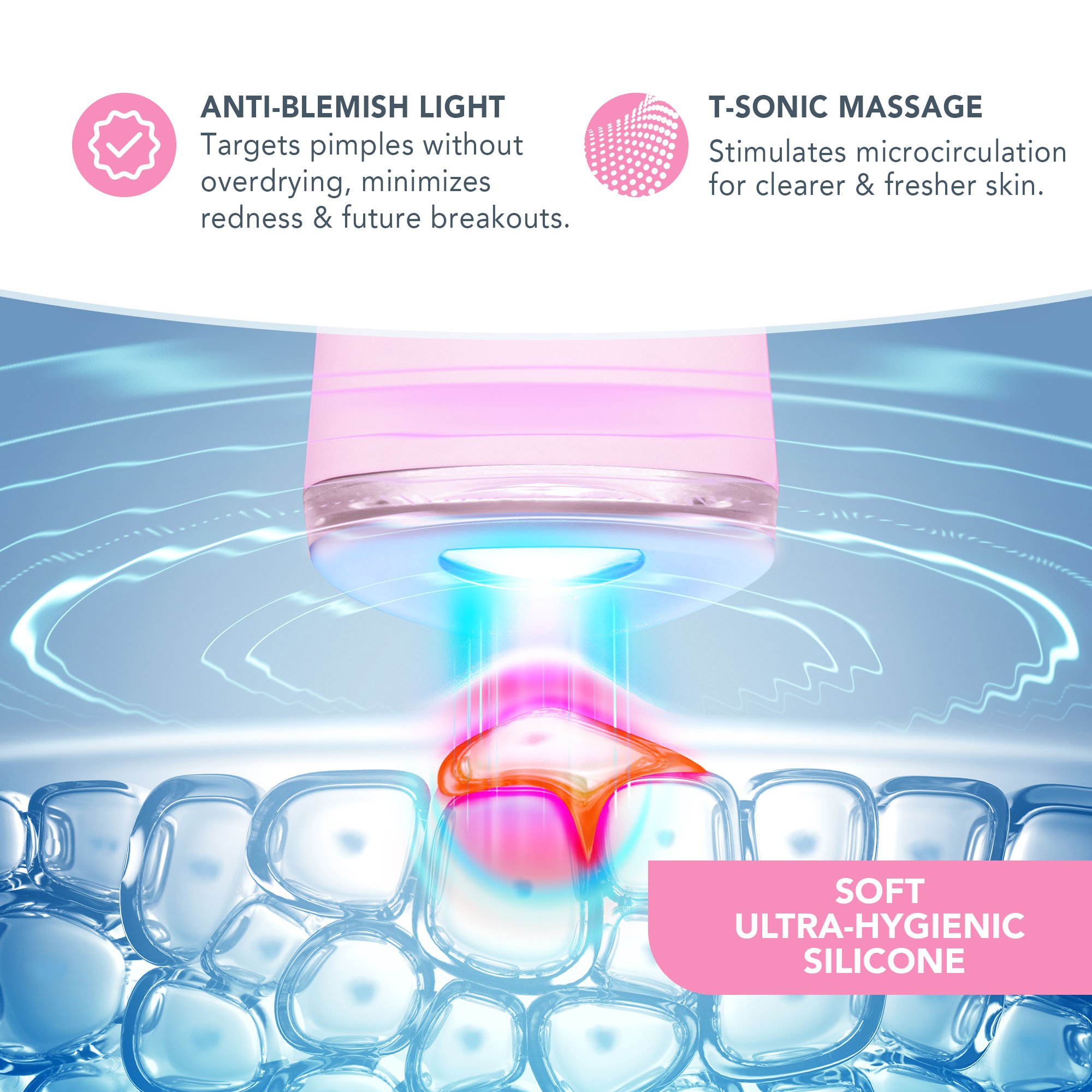 Foreo Inc F1771 - ESPADA™ 2 Acne Therapy Device, Pearl Pink - 1/Each
