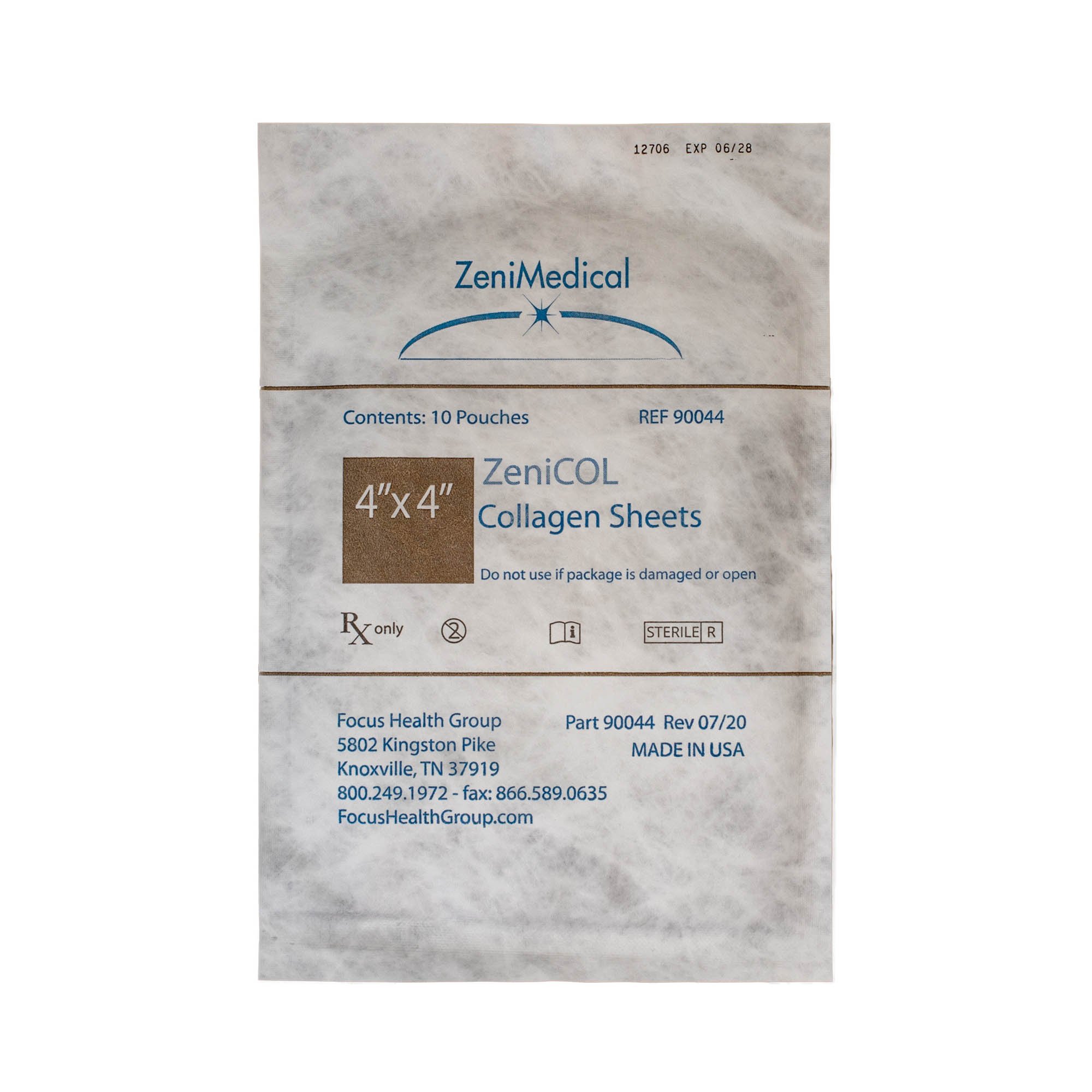 ZeniCOL Collagen Dressing 90044 by Focus Health Group