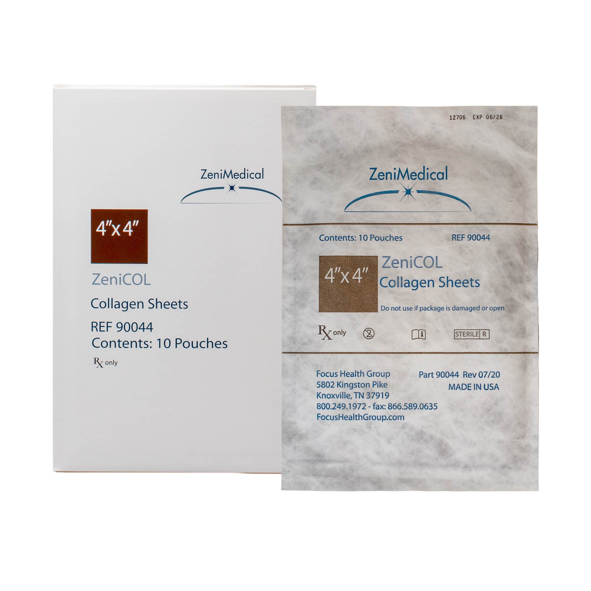 ZeniCOL Collagen Dressing 90044 by Focus Health Group