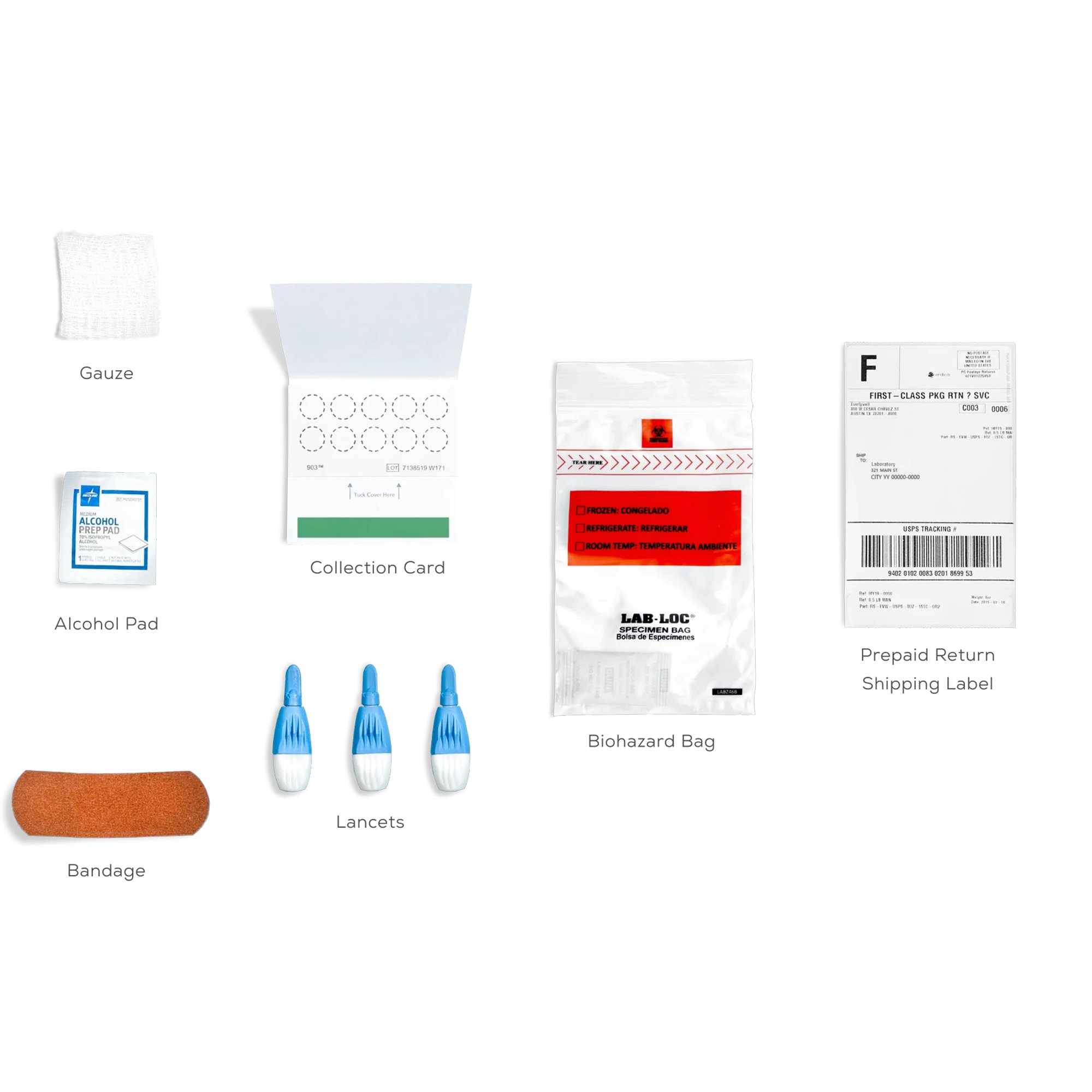 Everly Health Solutions K-EVW-00840 - Everlywell Indoor & Outdoor Allergy Test - 1/Kit, 12/Case