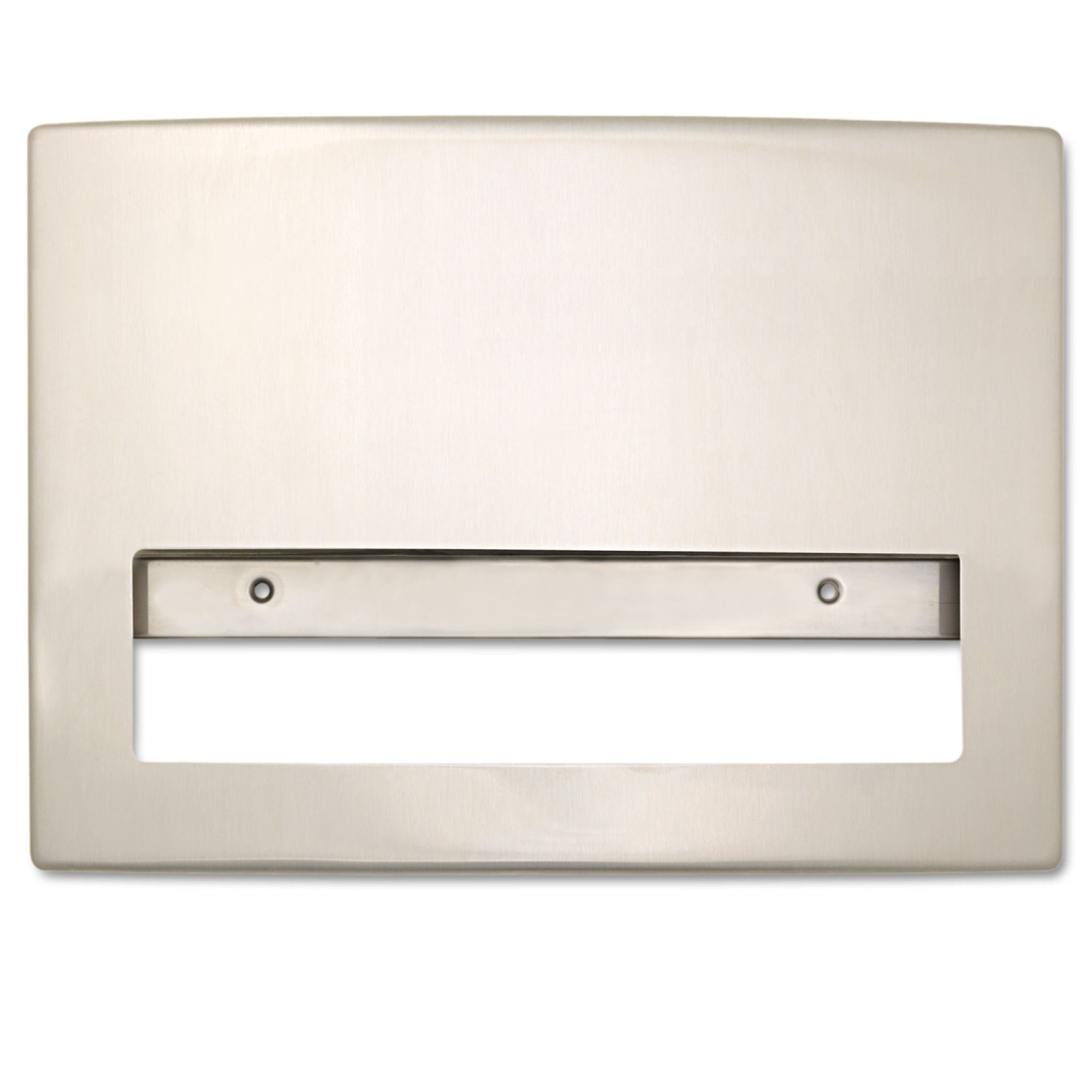 Essendant Co-United Stationers - BOB4221 Toilet Paper Dispenser Bobrick Silver Stainless Steel Manual Pull 250 Single or Half-Fold Covers Wall Mount