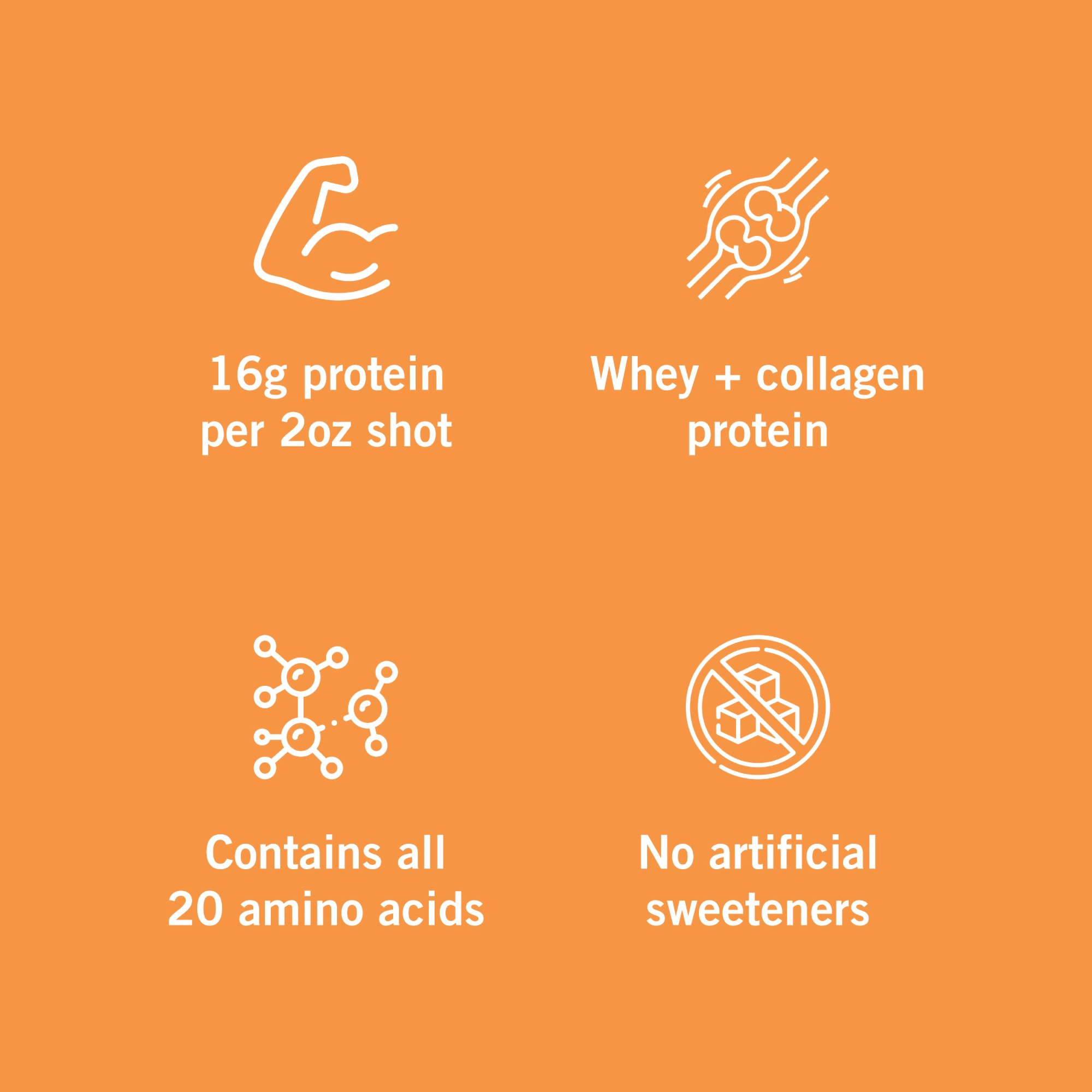 Vidafuel Inc 03-322A - Vidafuel Wellness Protein Drink with Collagen and Whey, Orange Burst Flavor - 1/Each, 6/Case