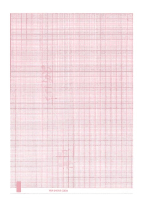 Nissha Medical Tech - 7G32018263 Recording Chart Paper Welch Allyn® Z-Fold Red Grid