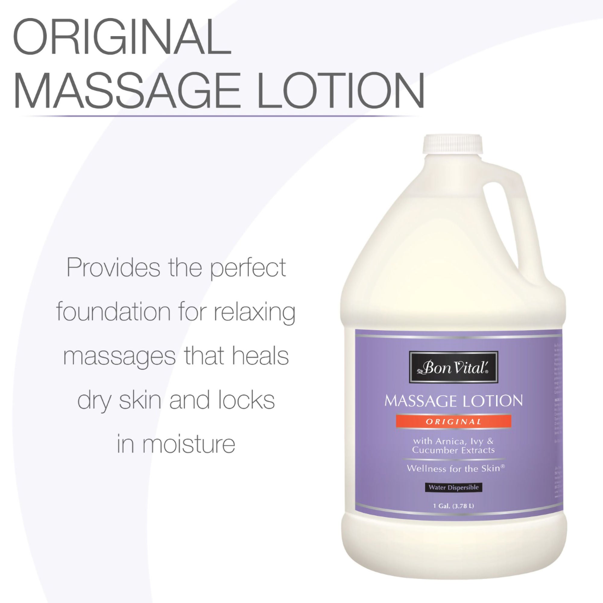 Performance Health - 7300105 Massage Treatment Bon Vital' Original 1 gal. Jug Unscented Lotion