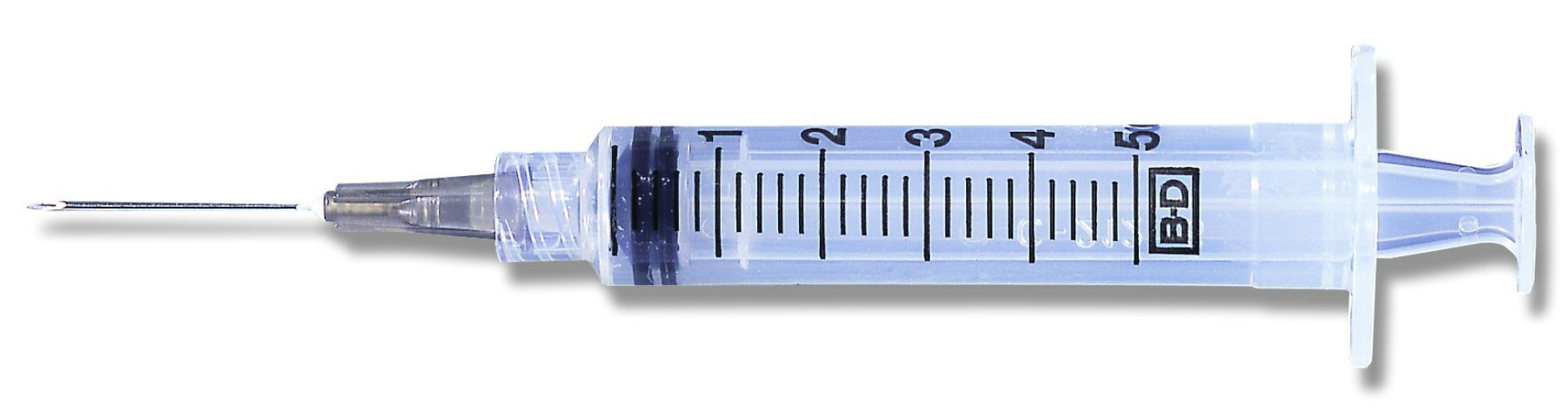 BD 309633 - PrecisionGlide™ 5 mL Syringe w/ Hypodermic Needle, 21 Gauge, 1.5" Needle Length - 100/Box, 400/Case