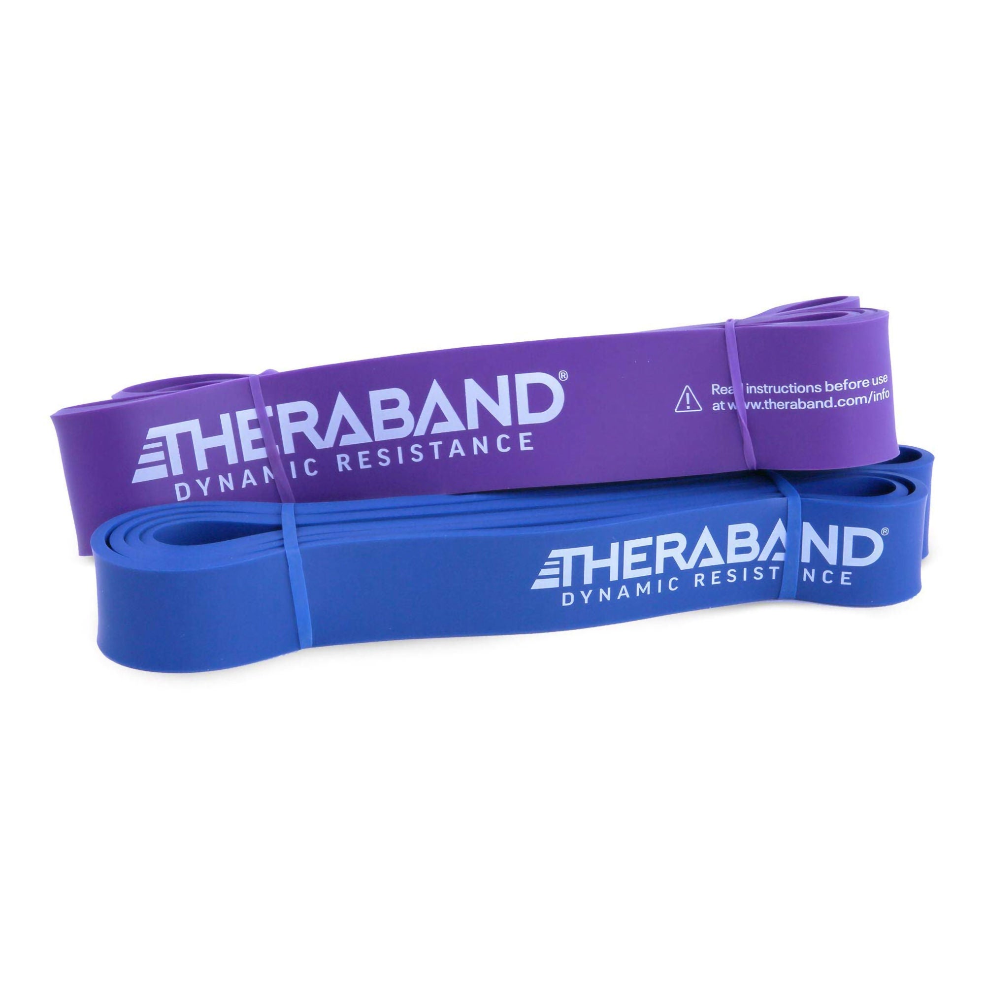 Performance Health - 7102880 Exercise Resistance Band Loop Set TheraBand® High Blue / Purple 41 Inch Length Heavy Resistance to X-Heavy Resistance