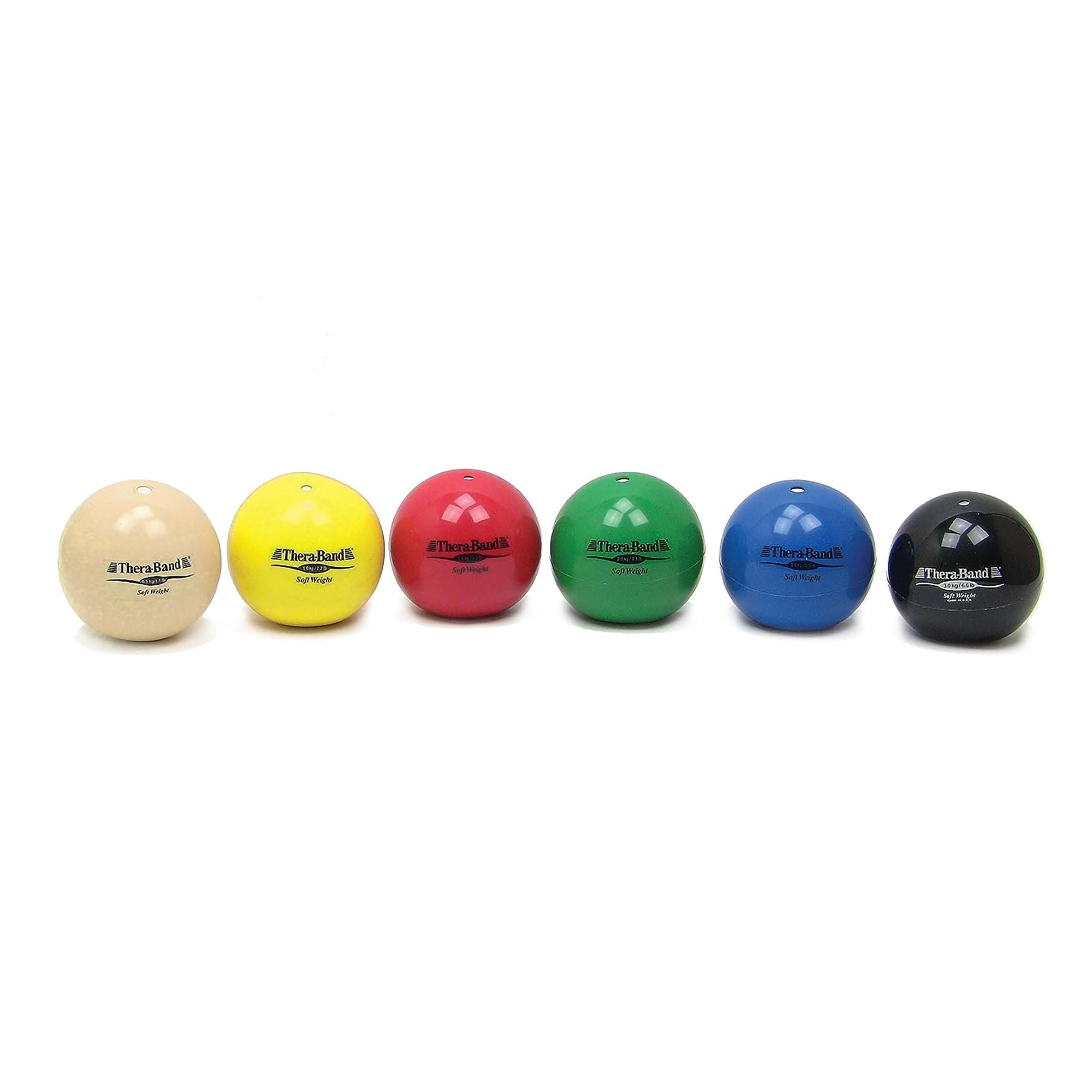 Performance Health - 81247436 Hand Weight Set 6 Piece Set / Ball Style TheraBand® Soft Weight™ 1.1 lbs. / 2.2 lbs. / 3.3 lbs. / 4.4 lbs. / 5.5 lbs. / 6.6 lbs.