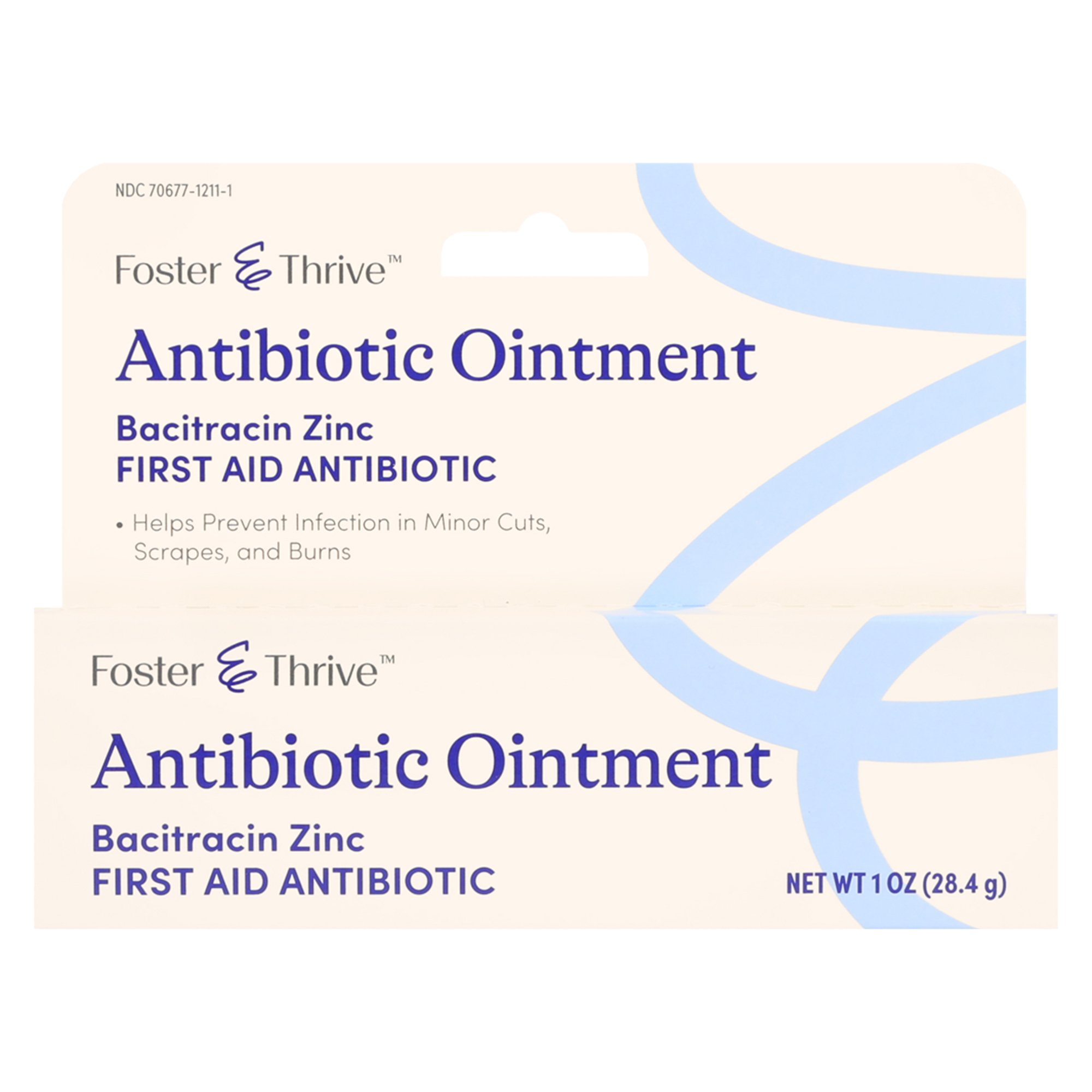 McKesson Brand 70677121101 - Foster & Thrive™ Bacitracin Zinc Antibiotic Ointment - 1/Each