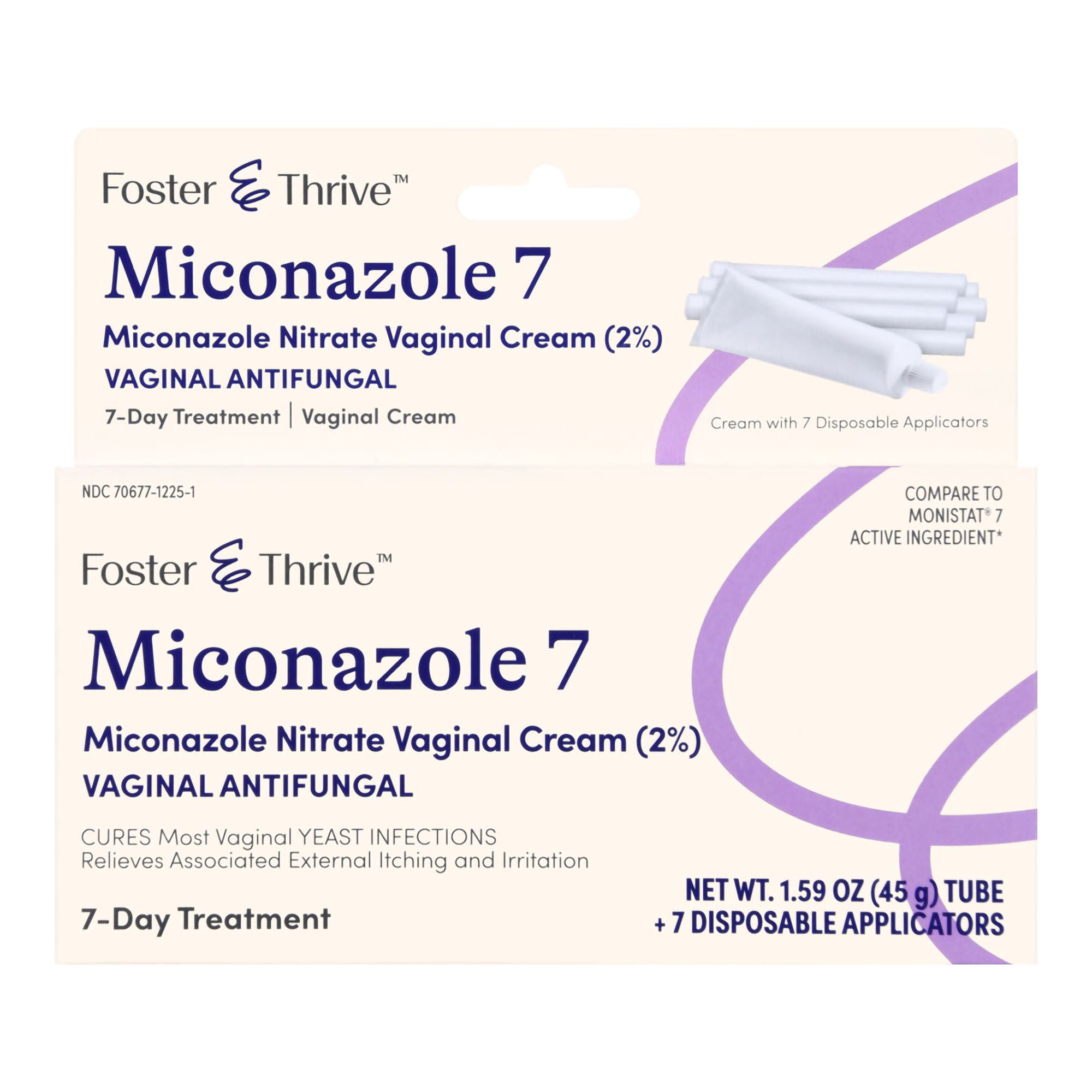 McKesson Brand - 70677122501 Foster & Thrive™ Miconazole Nitrate Vaginal Antifungal