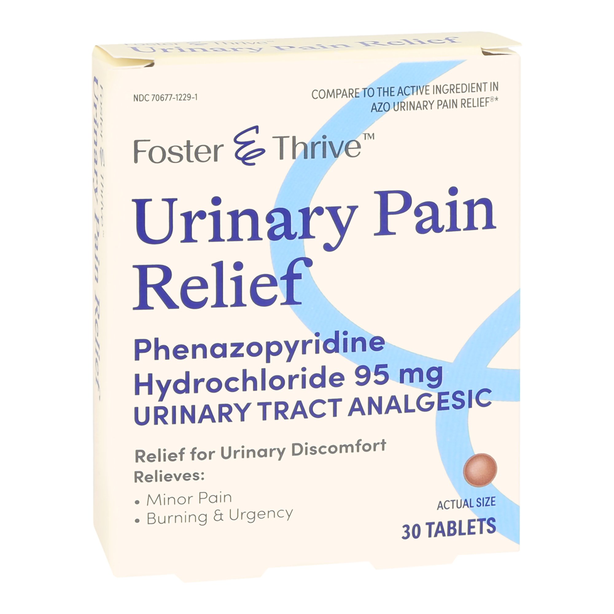 McKesson Brand 70677122901 - Foster & Thrive™ Phenazopyridine HCl Urinary Tract Analgesic - 30/Box