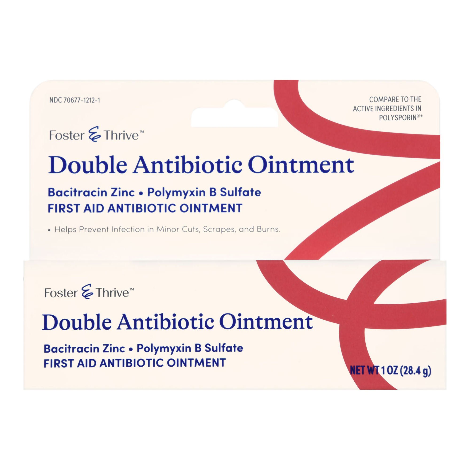 McKesson Brand - 70677121201 Foster & Thrive™ Double Antibiotic Bacitracin Zinc Polymyxin B Sulfate Ointment
