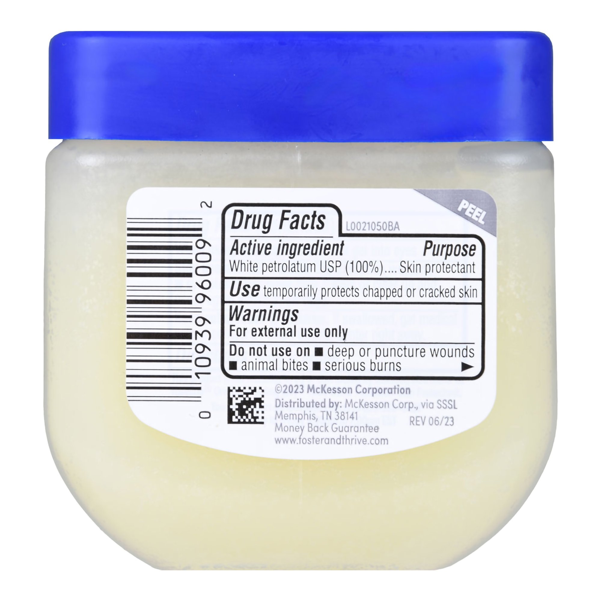 McKesson Brand 70677123501 - Foster & Thrive™ Petrolatum Jelly, 3.75-ounce jar - 1/Each