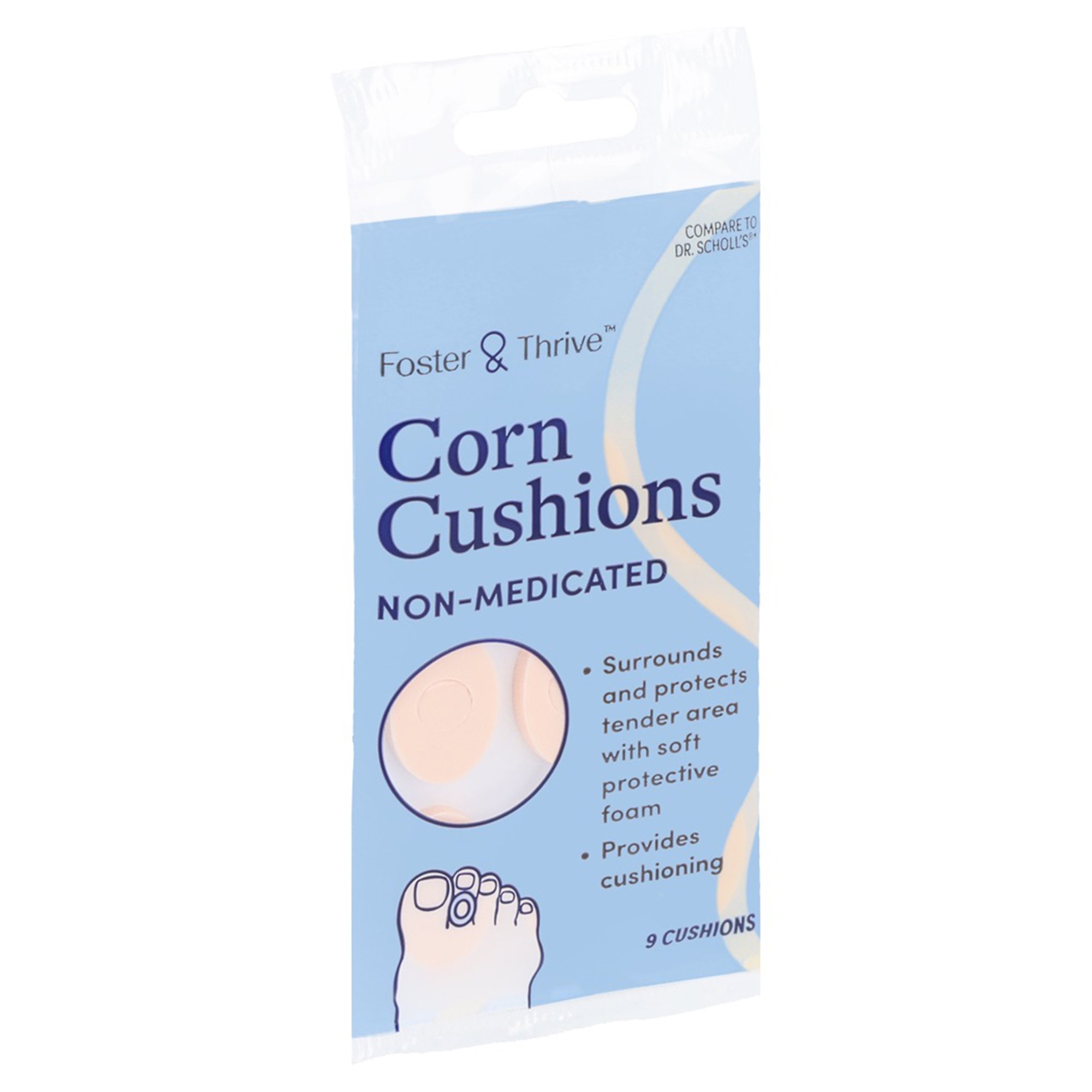 McKesson Brand 01093996026 - Foster & Thrive™ Corn Cushions, Nonmedicated - 9/Pack