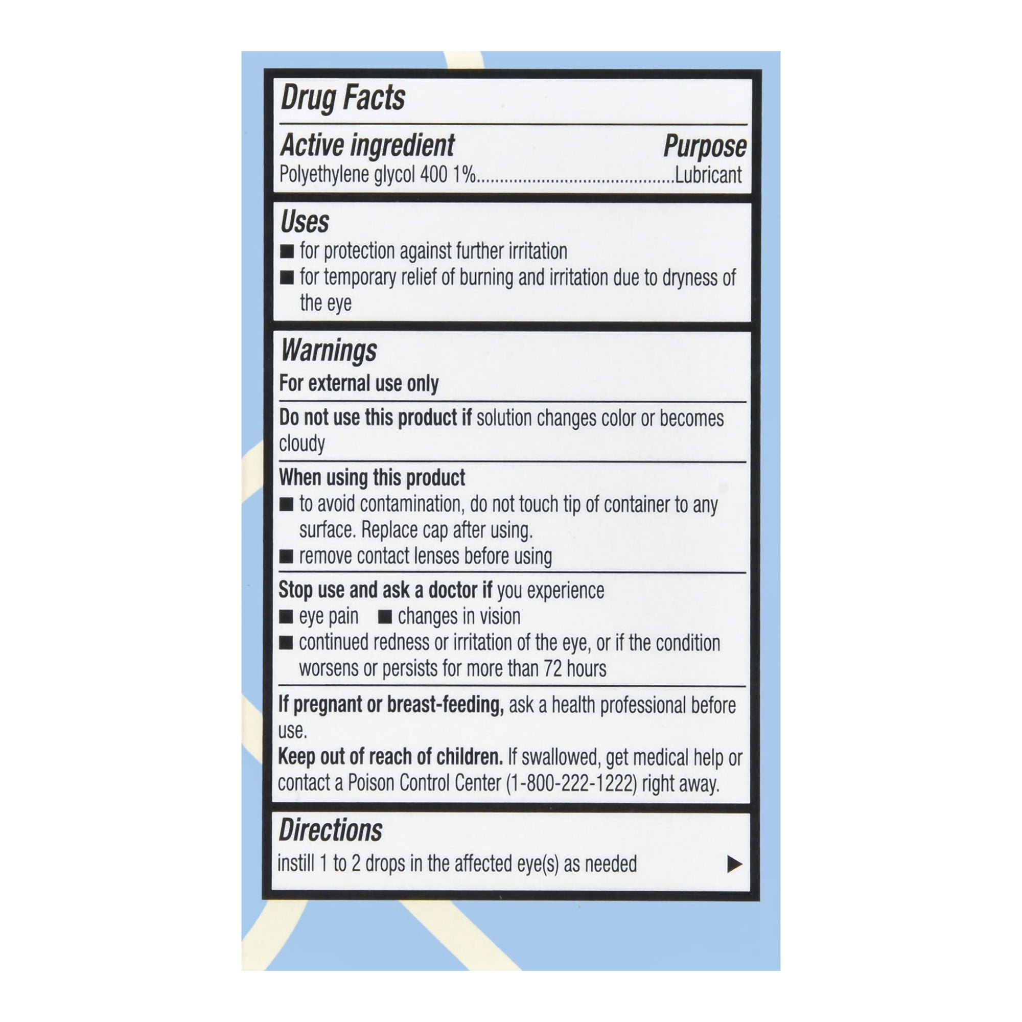 McKesson Brand - 70677115701 Foster & Thrive™ Dry Eye Relief Polyethylene Glycol 400 1% Lubricant Eye Drops