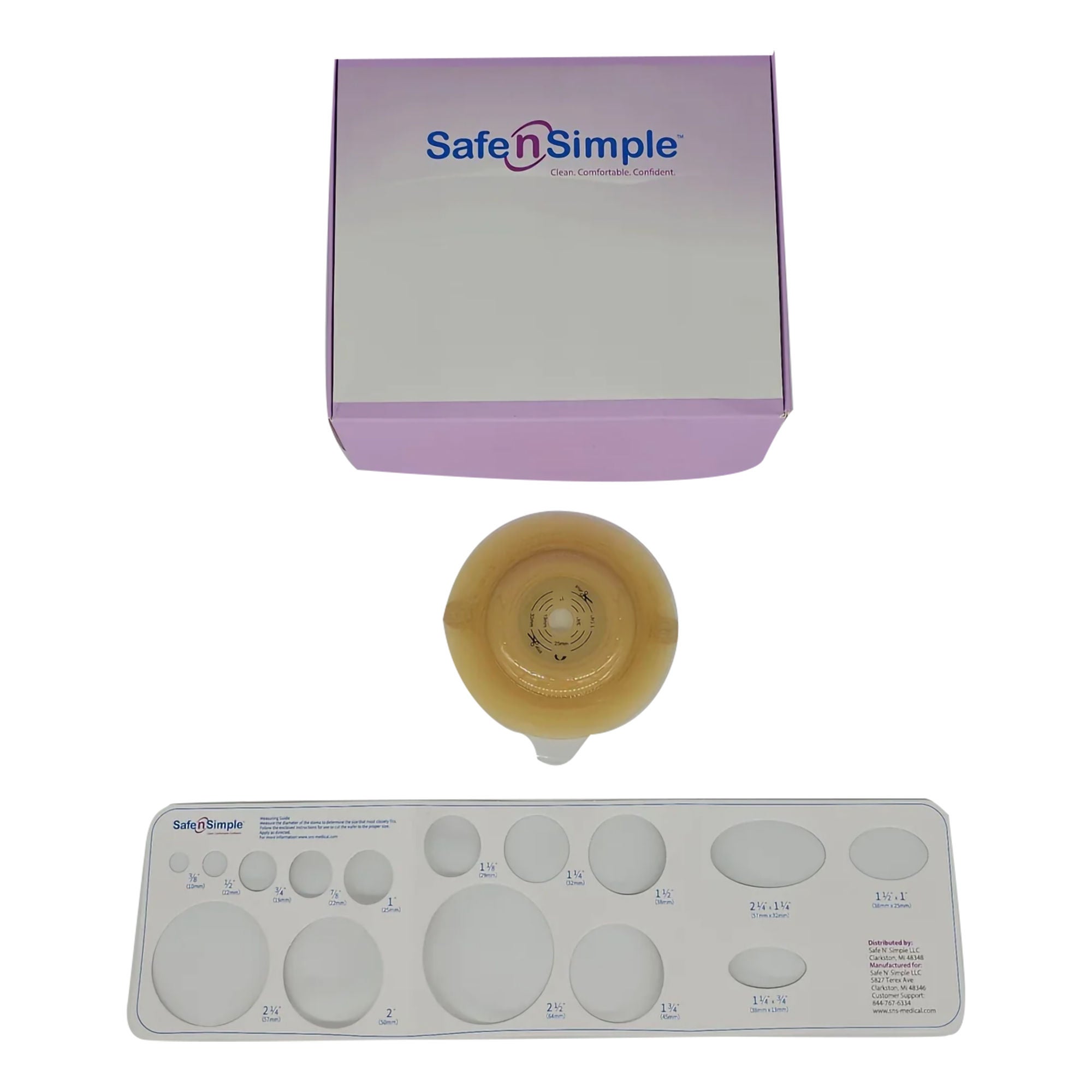 Safe N Simple - SNS7238214 Ostomy Barrier Safe n Simple™ Trim to Fit
