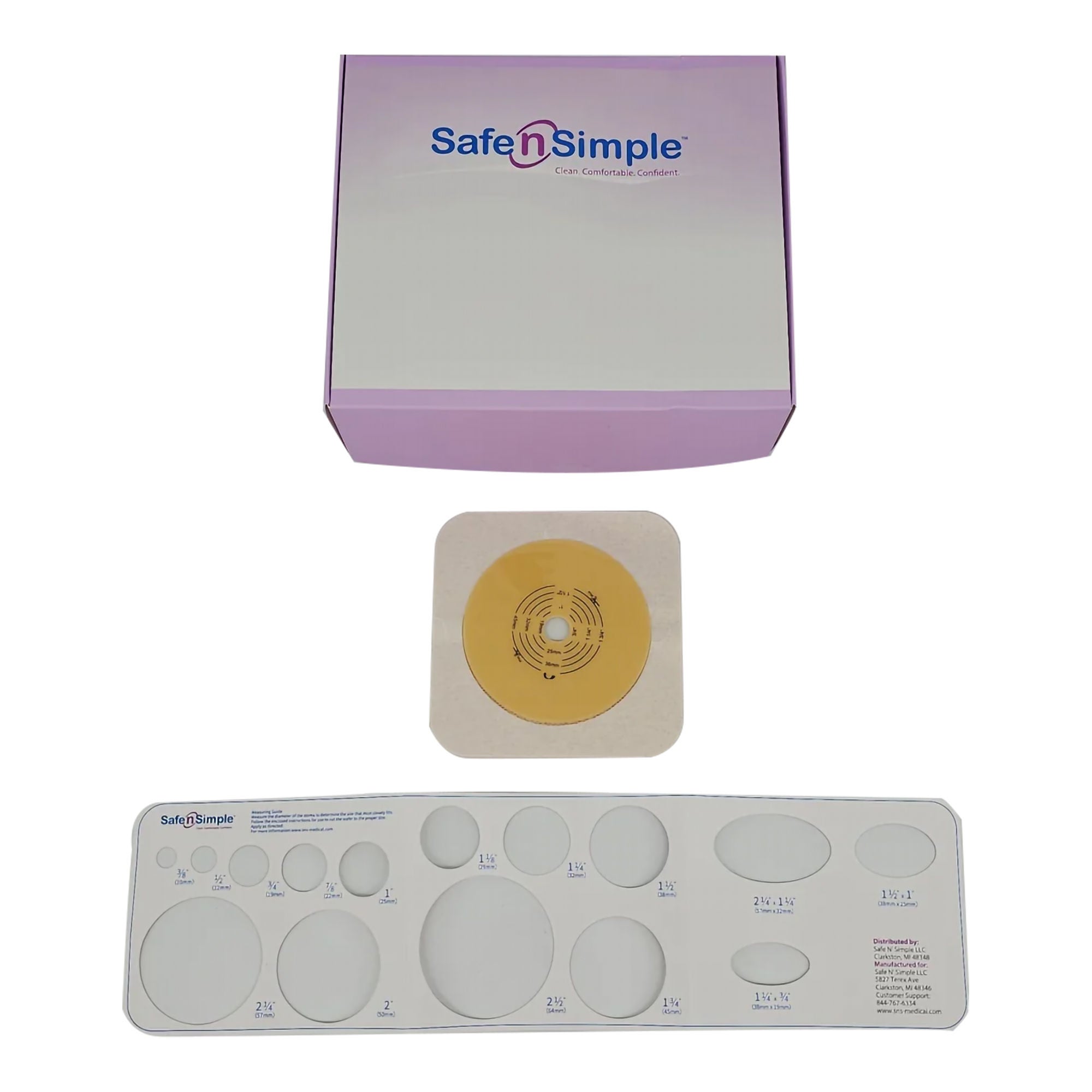 Safe N Simple - SNS7305214 Ostomy Barrier Safe n Simple™ Trim to Fit