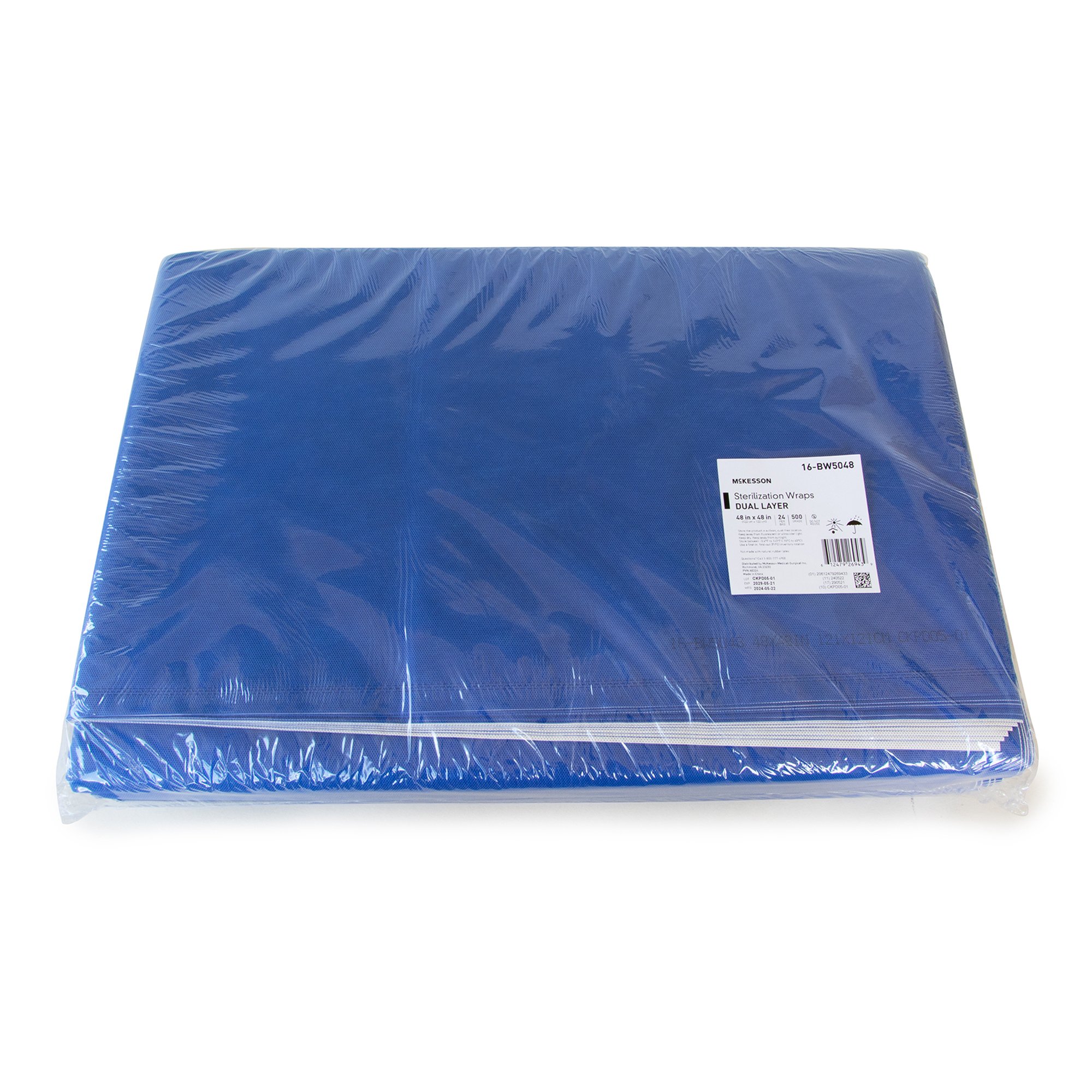 McKesson Brand 16-BW5048 - McKesson Sterilization Wrap, 48 x 48 Inch, Grade 500 - 24/Case