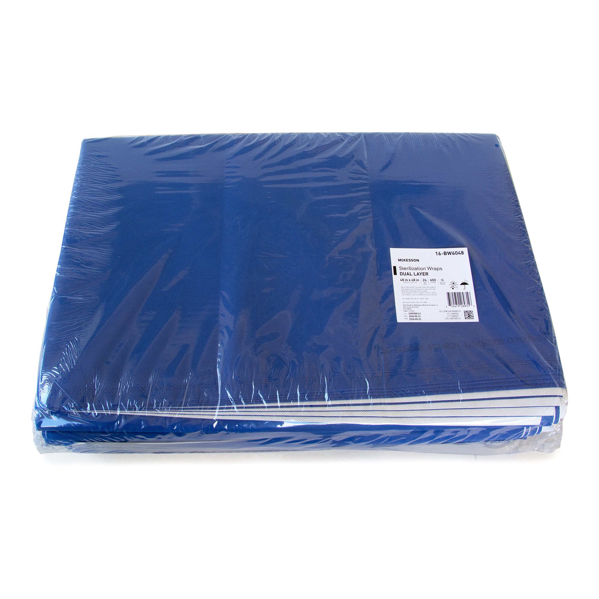 McKesson Brand 16-BW6048 - McKesson Sterilization Wrap, 48 x 48 Inch, Grade 600 - 24/Case