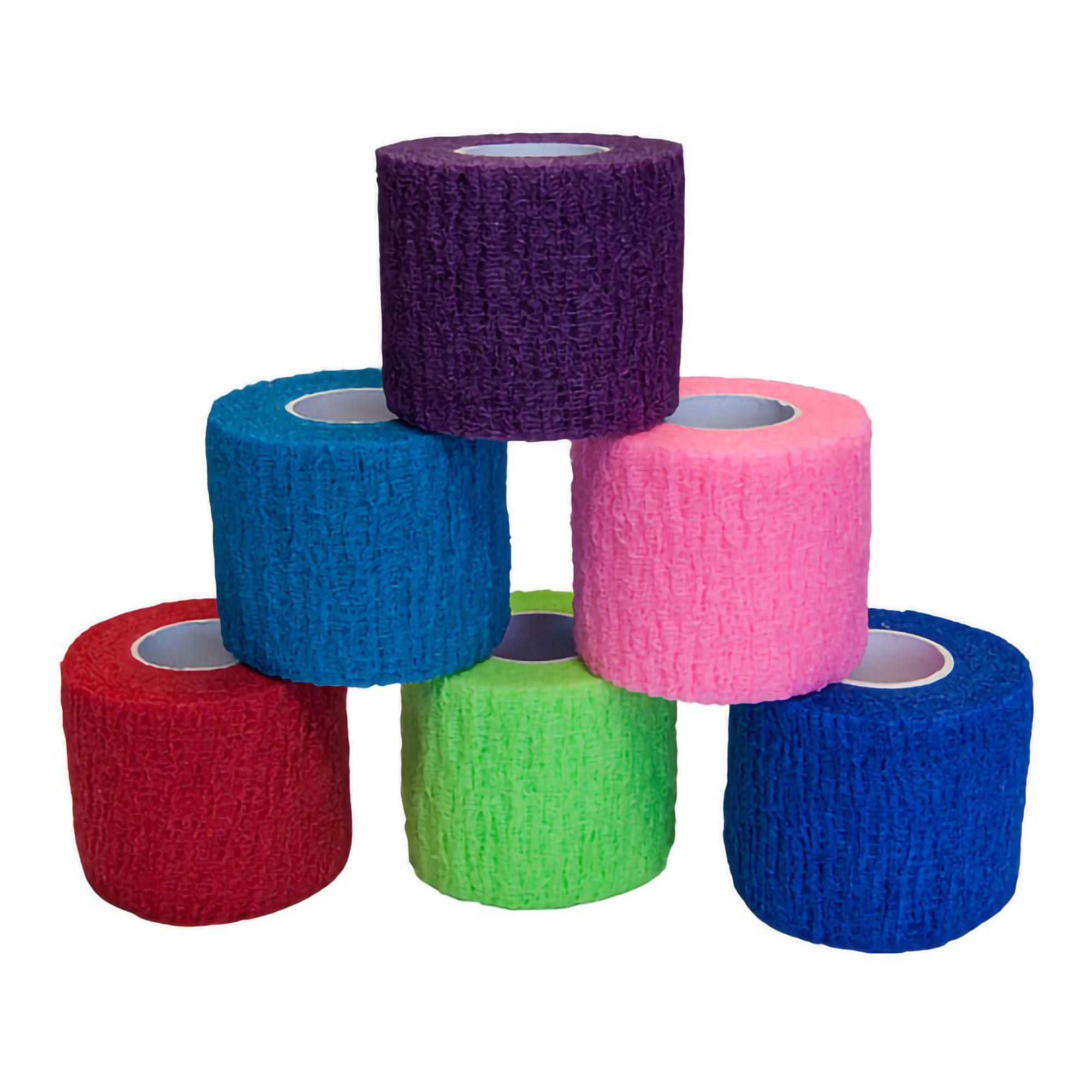S2S Global - 8961 Cohesive Bandage PremierPro™ 2 Inch X 5 Yard Self-adherent Closure Assorted Colors NonSterile Standard Compression