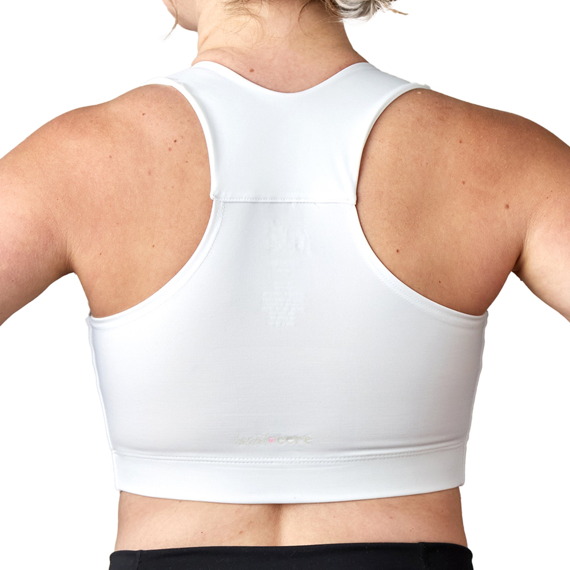 heart&core Sports and Medical LLC HC00001WQ - heart&core® Larissa Post-Surgical Bra w/ Drainage Bulb Holders, White, 5X-Large - 1/Each, 36/Case