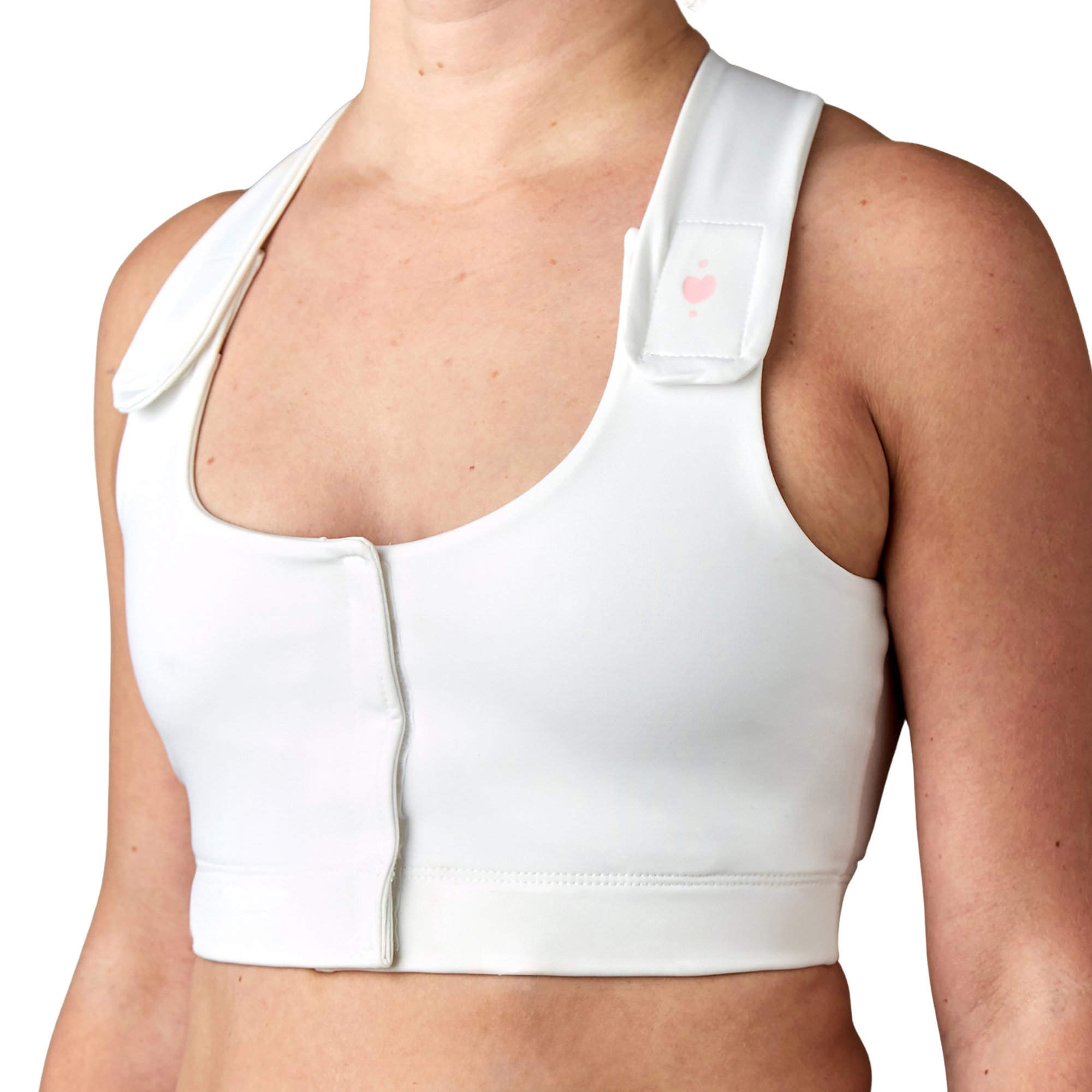 heart&core Sports and Medical LLC HC00004WL - Serena Post Surgical Bra, White, Large - 1/Each, 36/Case