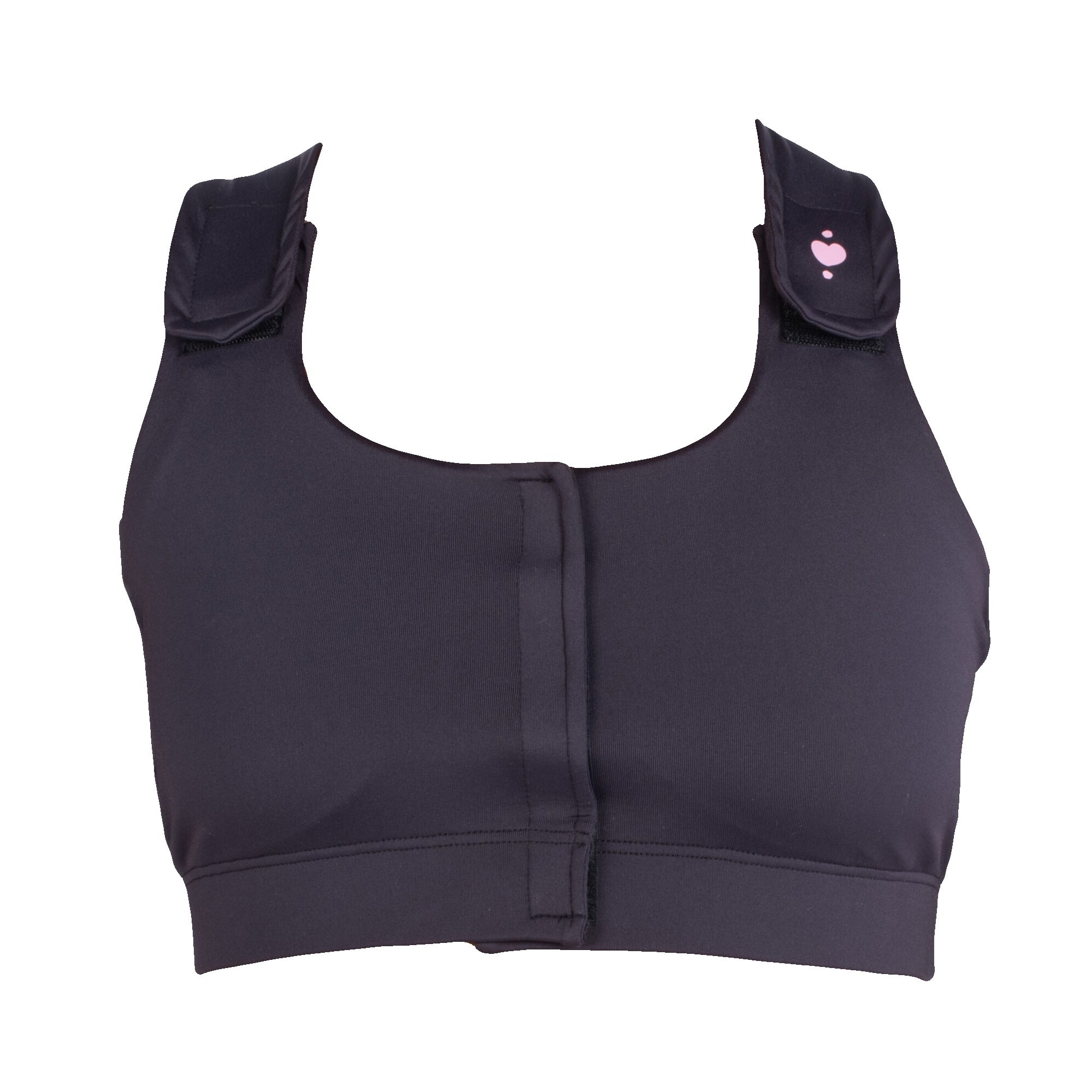 heart&core Sports and Medical LLC HC00003BL - Serena Post Surgical Bra, Black, Large - 1/Each, 36/Case
