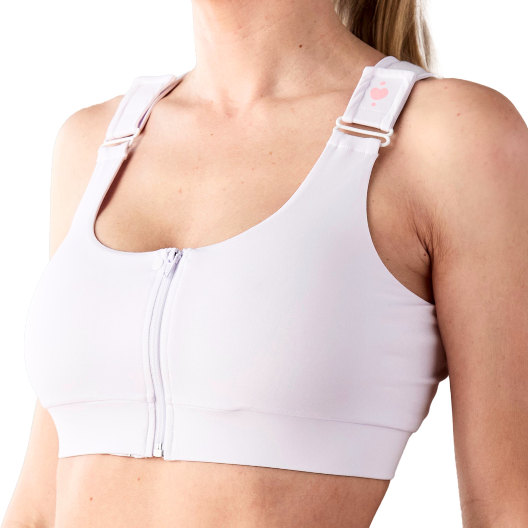 heart&core Sports and Medical LLC HC00005WXS - Shirl Post Surgical Bra, White, Extra Small - 1/Each, 36/Case