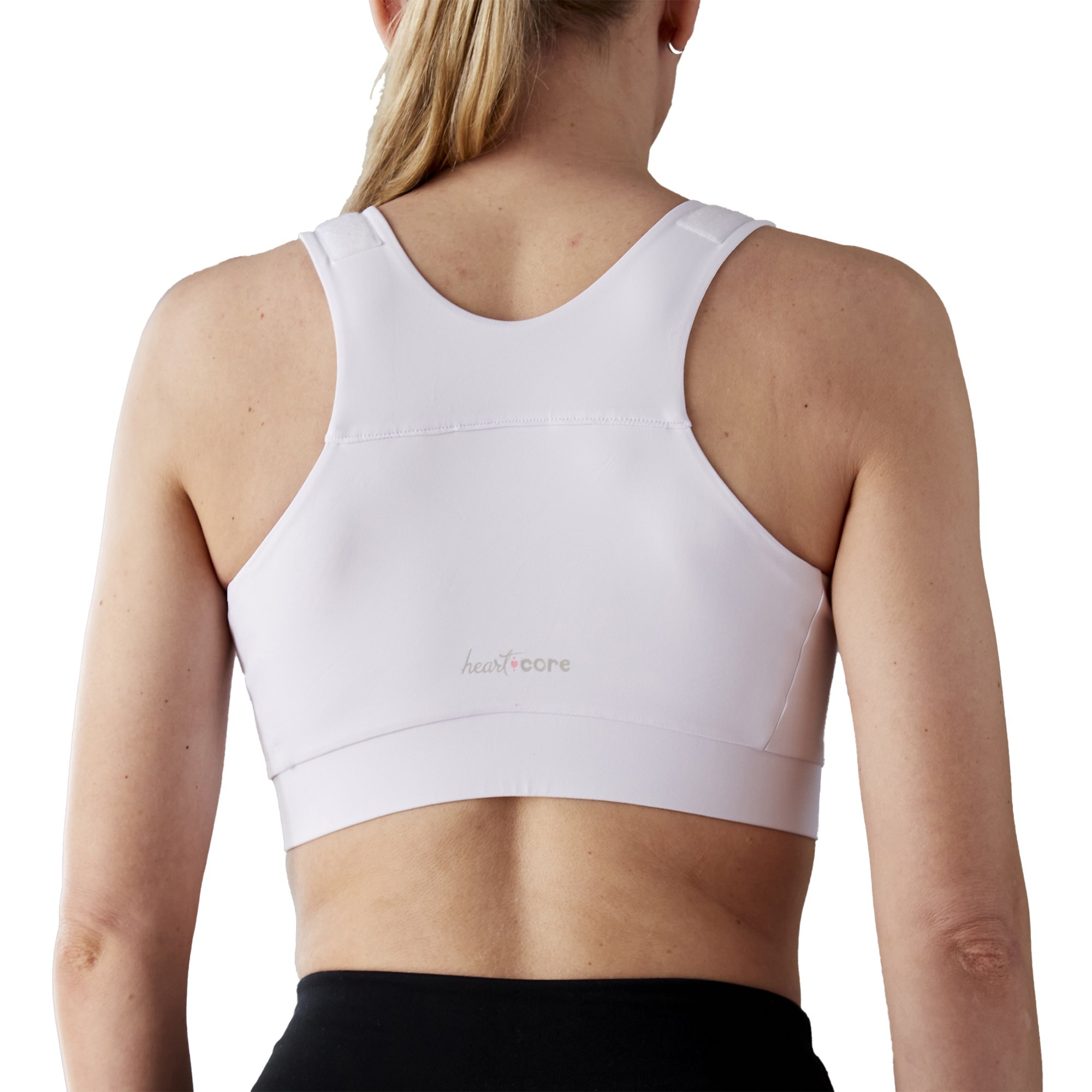 heart&core Sports and Medical LLC HC00005WM - Shirl Post Surgical Bra, White, Medium - 1/Each, 36/Case