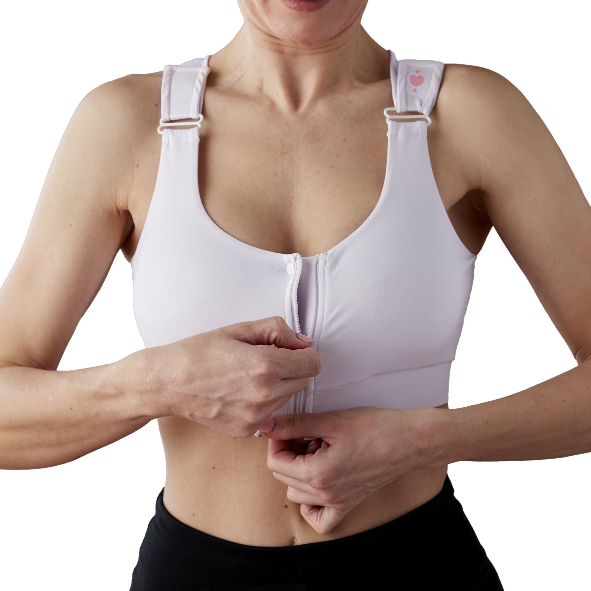 heart&core Sports and Medical LLC HC00005W2XL - Shirl Post Surgical Bra, White, 2X-Large - 1/Each, 36/Case