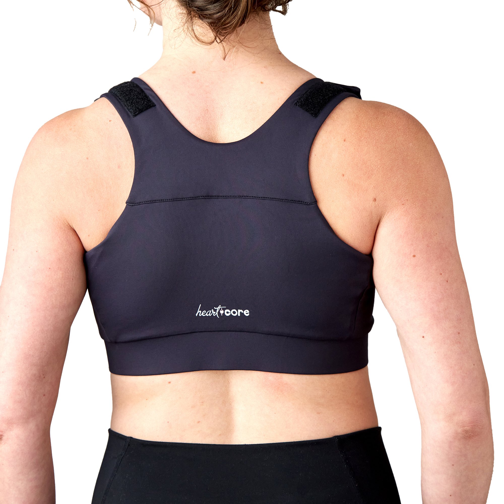 heart&core Sports and Medical LLC HC00006BM - Shirl Post Surgical Bra, Black, Medium - 1/Each, 36/Case