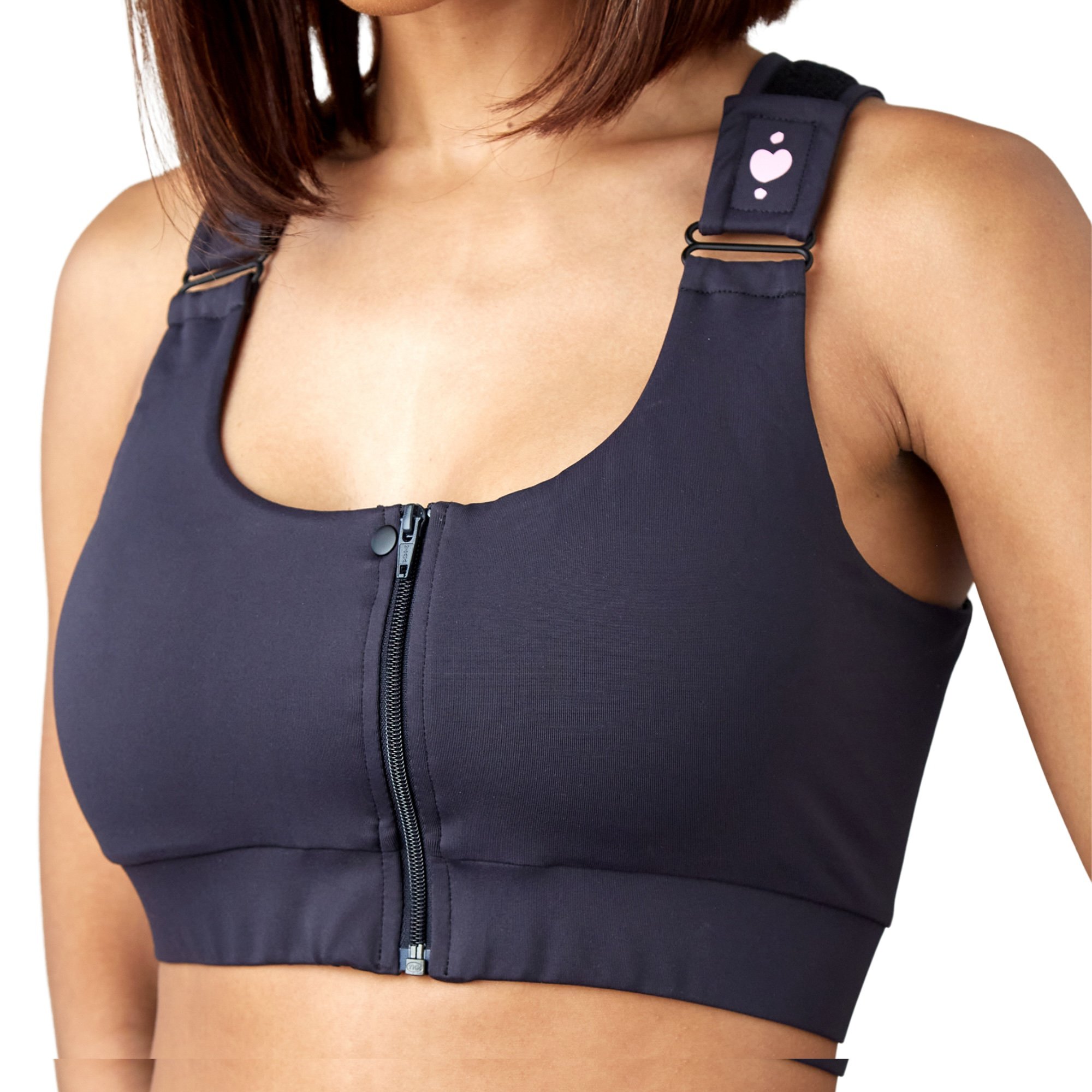heart&core Sports and Medical LLC HC00006BM - Shirl Post Surgical Bra, Black, Medium - 1/Each, 36/Case