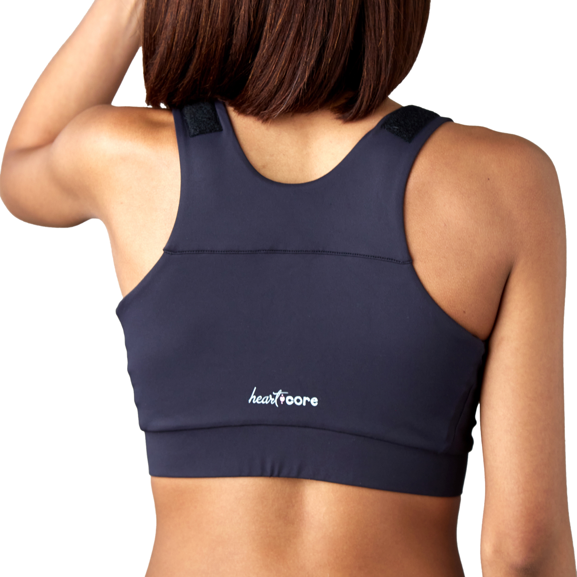 heart&core Sports and Medical LLC HC00006BQ - Shirl Post Surgical Bra, Black, Queen Size - 1/Each, 36/Case